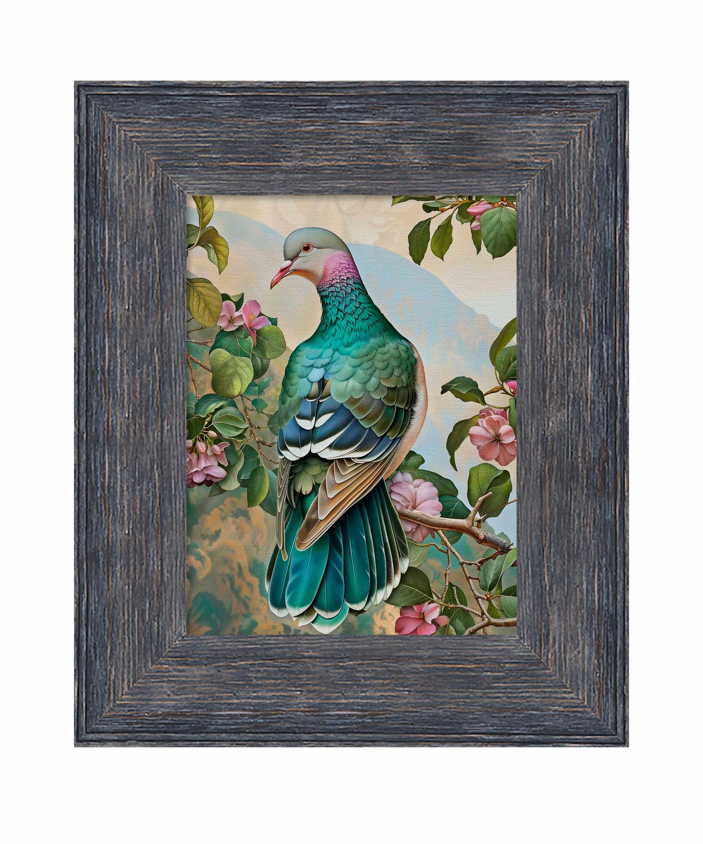 Verdant Splendor - Dove Amidst Blossoms - Limited Edition Canvas