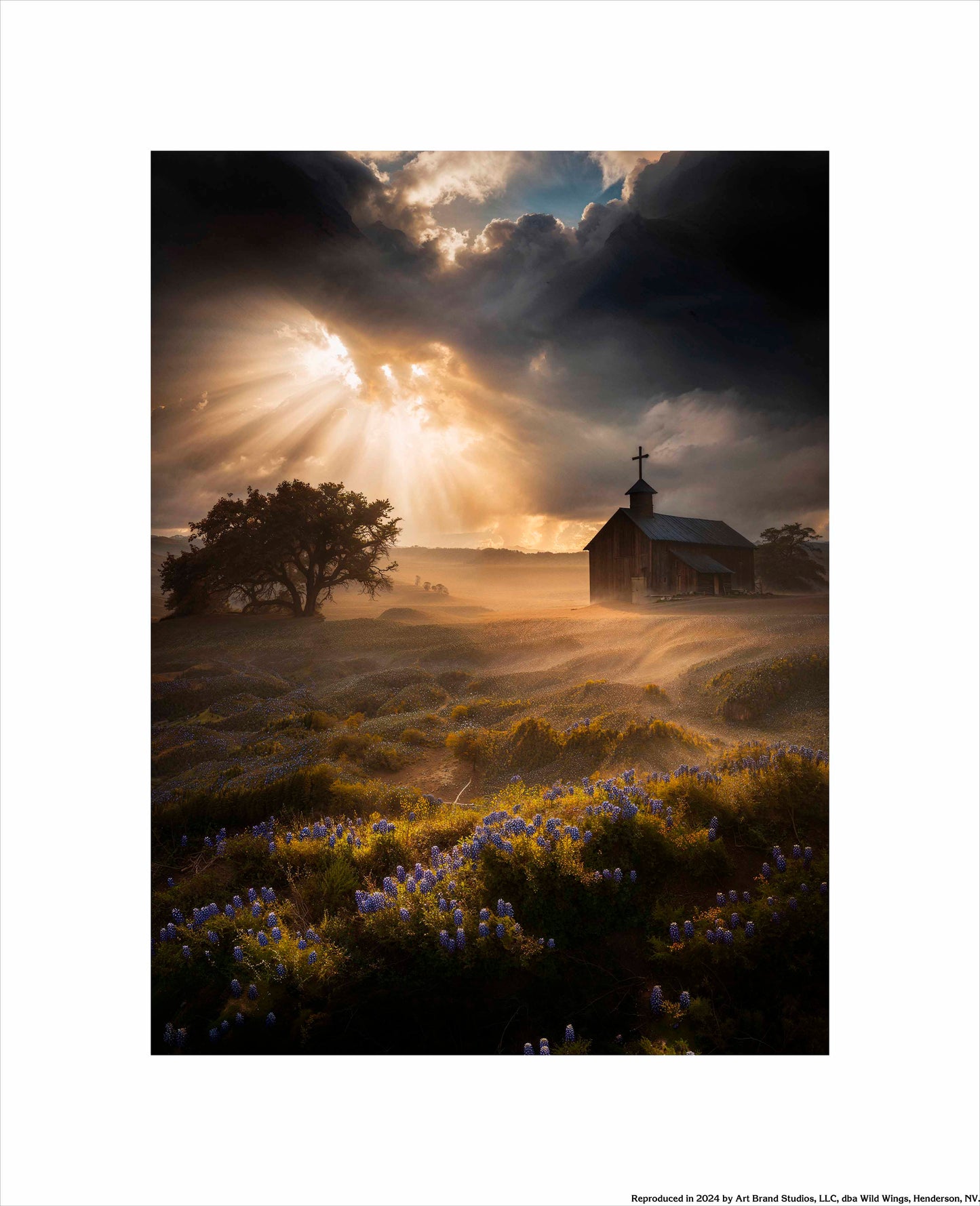 Celestial Rays Over Lone Star Land II - Art Prints