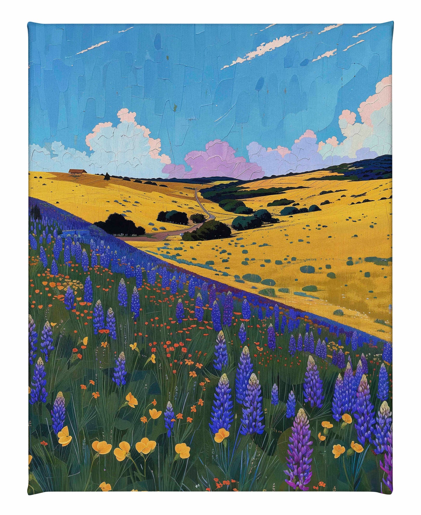 Bluebonnet Breeze II - Gallery Wrapped Canvas