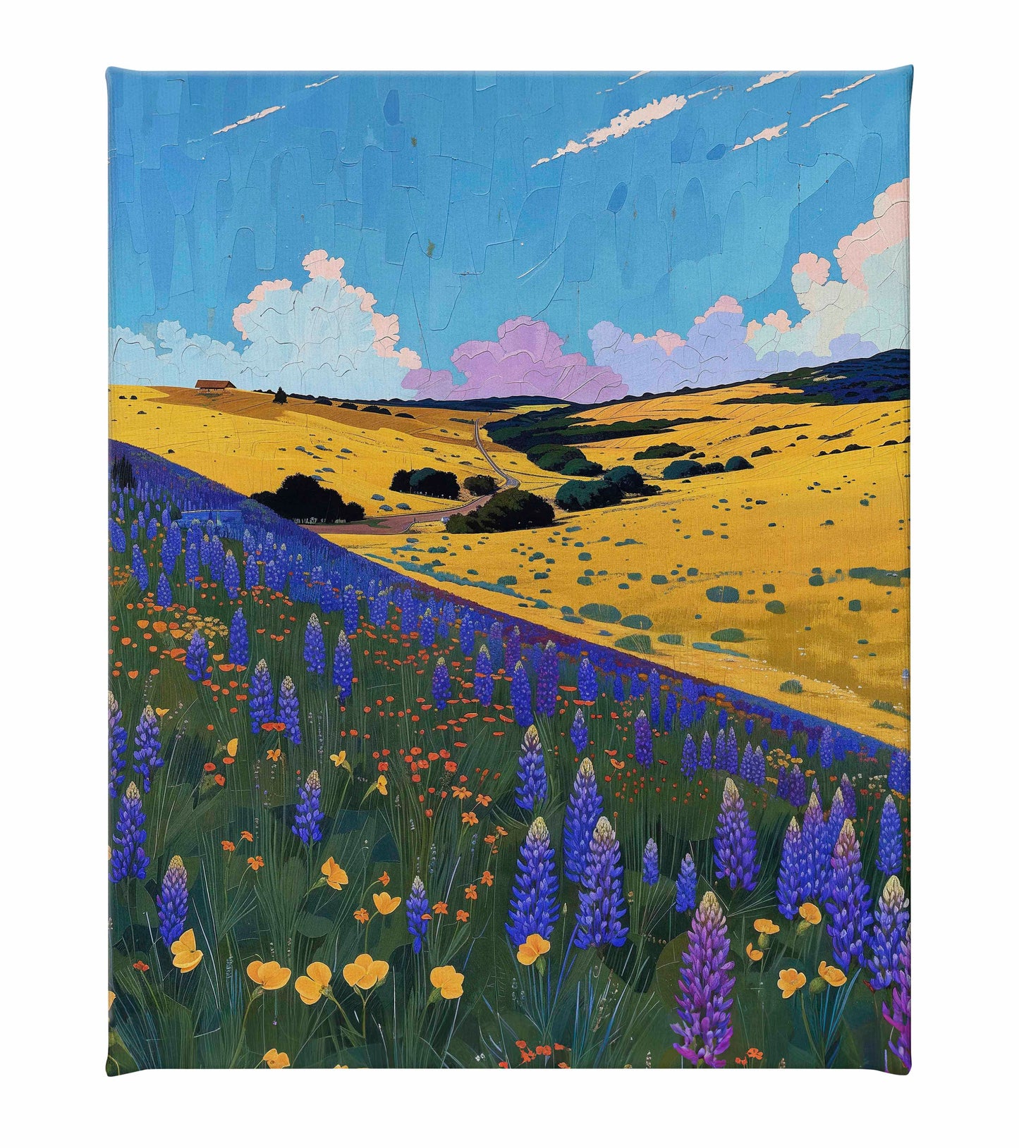 Bluebonnet Breeze II - Gallery Wrapped Canvas