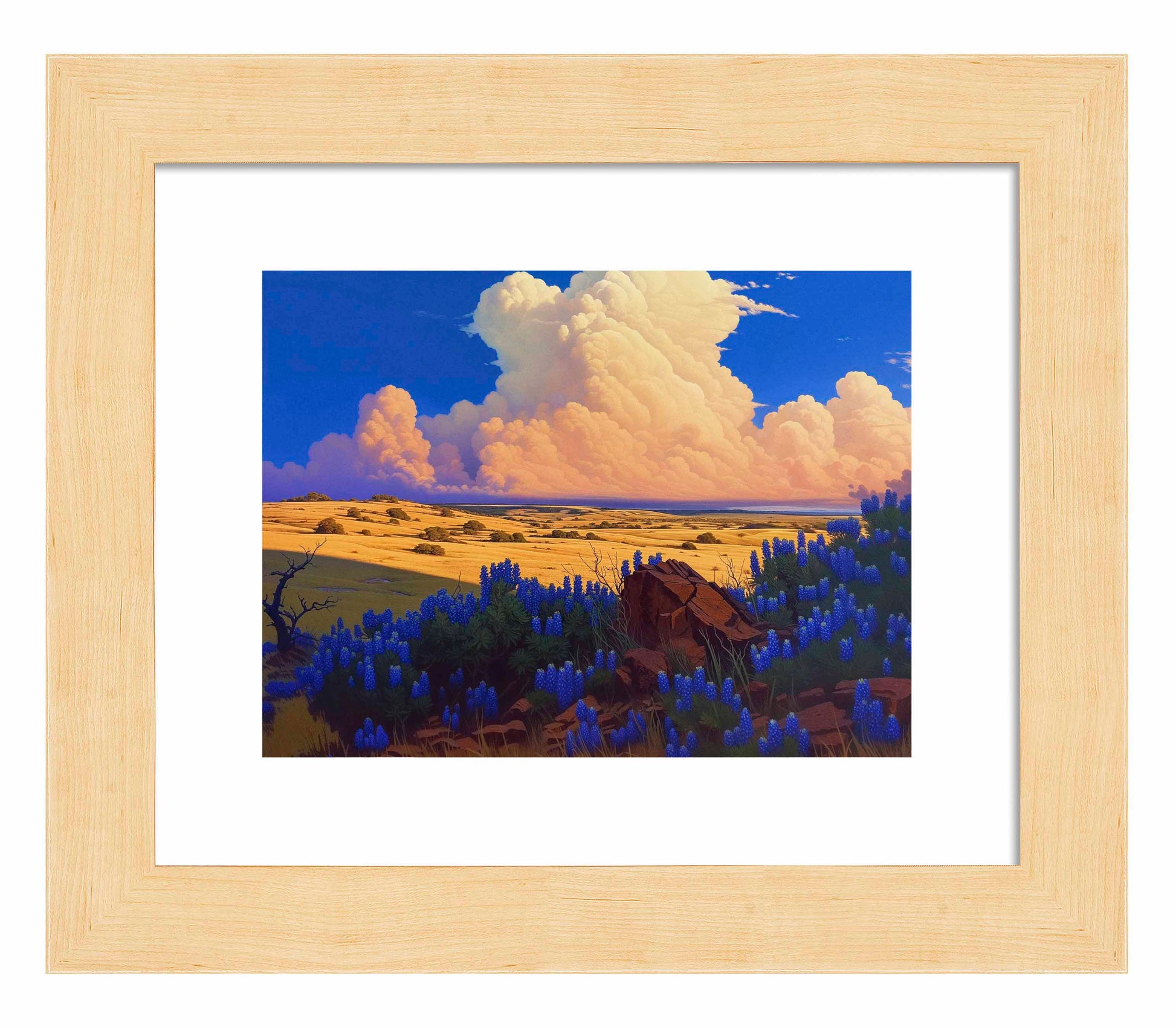 179561_ FRA The Big Fields of Texas II  9X12 Blonde Maple Framed Paper Print.jpg