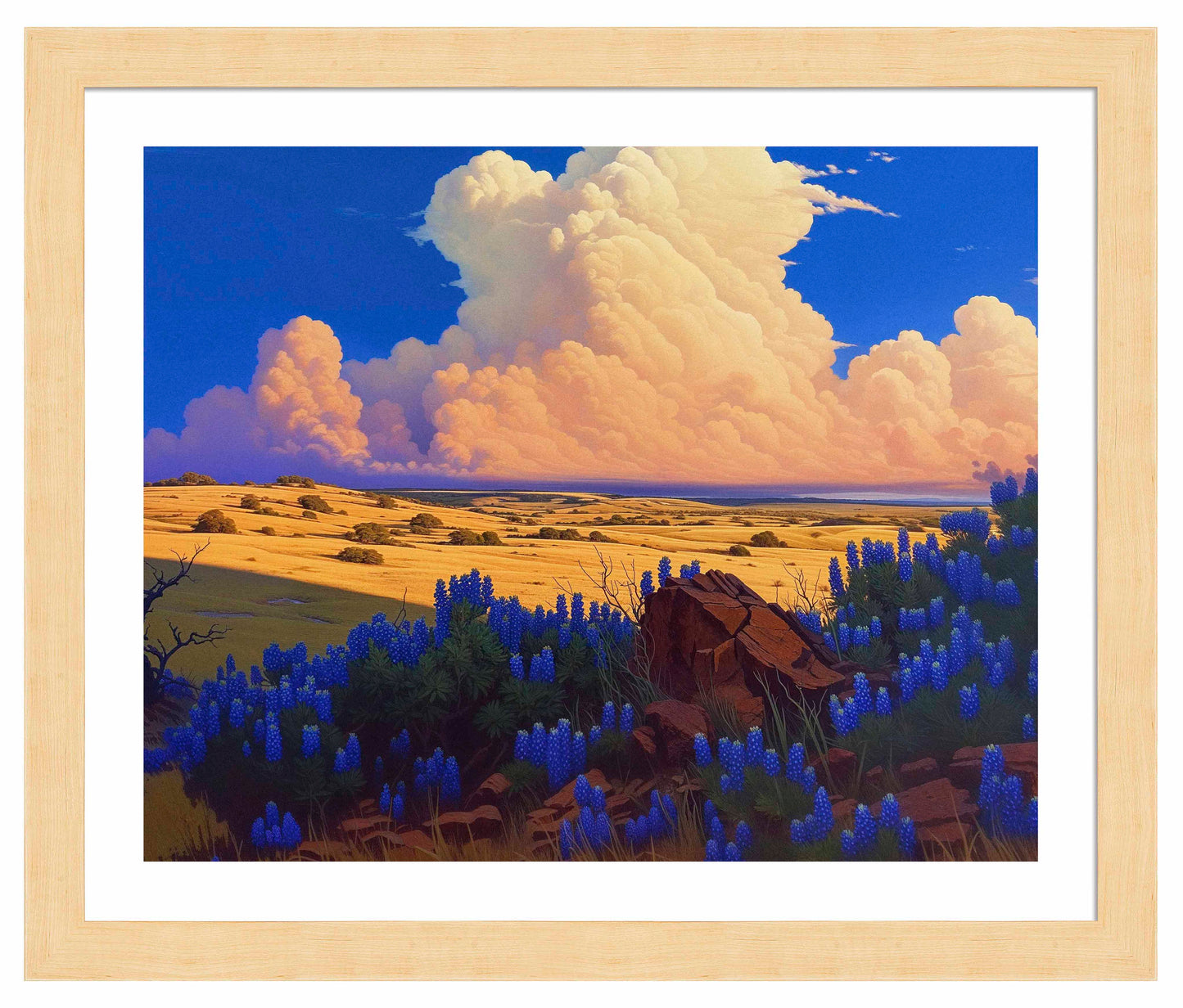 179570_ FRA The Big Fields of Texas II  24X30 Blonde Maple Framed Paper Print.jpg