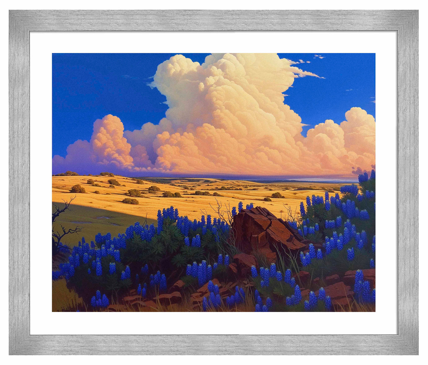 179571_ FRA The Big Fields of Texas II  24X30 Salerno Silver Framed Paper Print.jpg