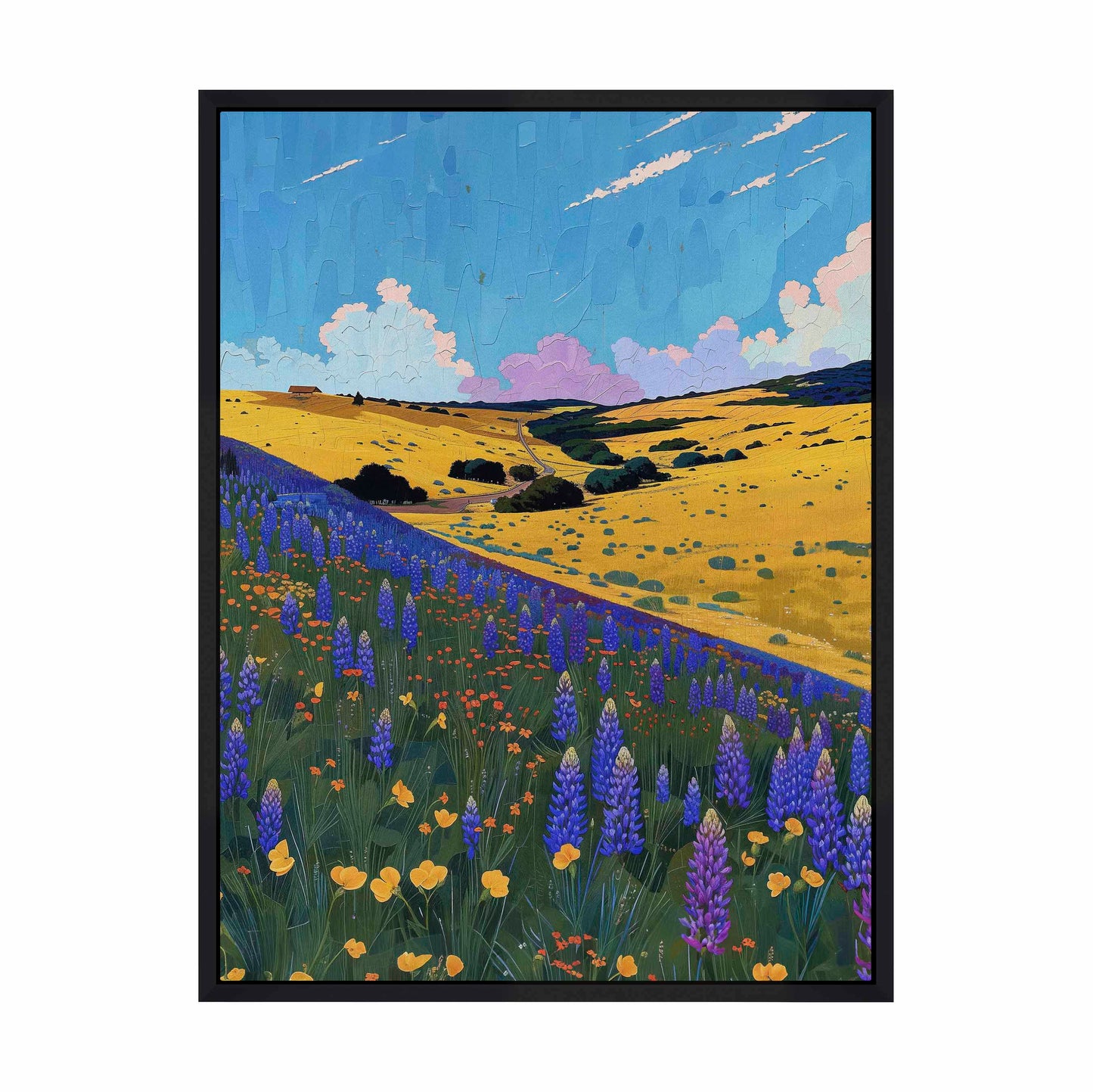 Bluebonnet Breeze II - Gallery Wrapped Canvas