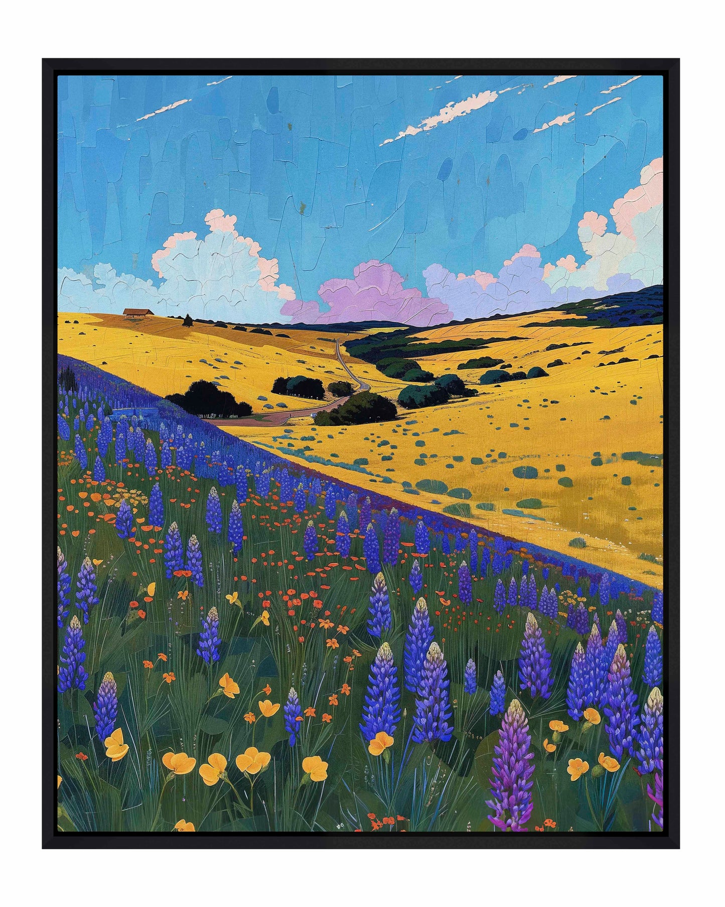 Bluebonnet Breeze II - Gallery Wrapped Canvas