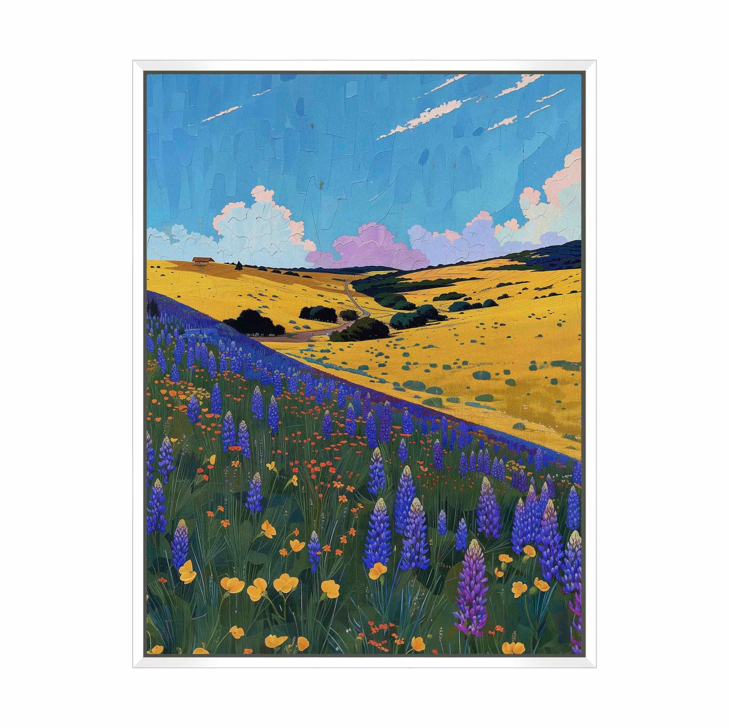 Bluebonnet Breeze II - Gallery Wrapped Canvas