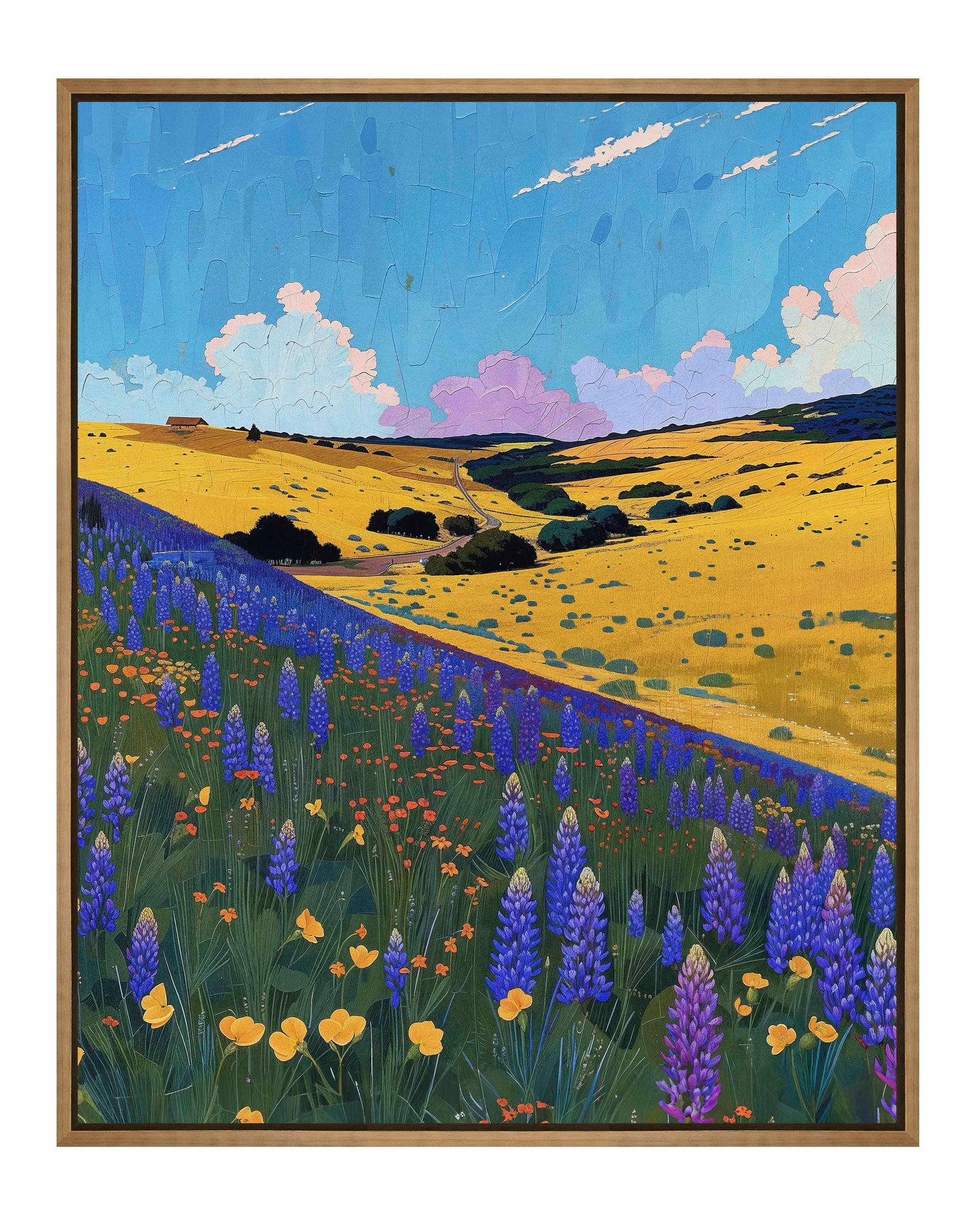 Bluebonnet Breeze II - Gallery Wrapped Canvas