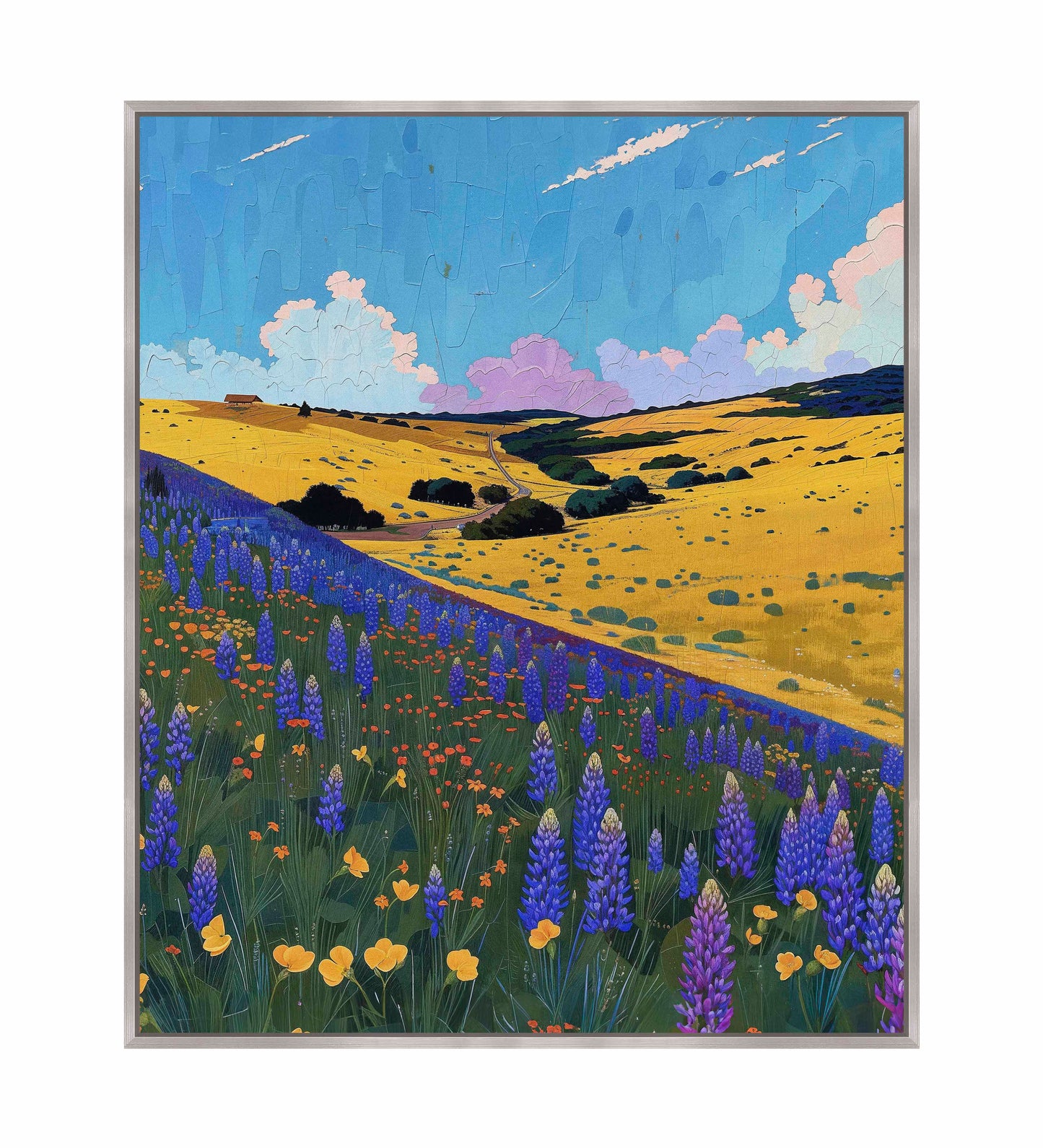 Bluebonnet Breeze II - Gallery Wrapped Canvas