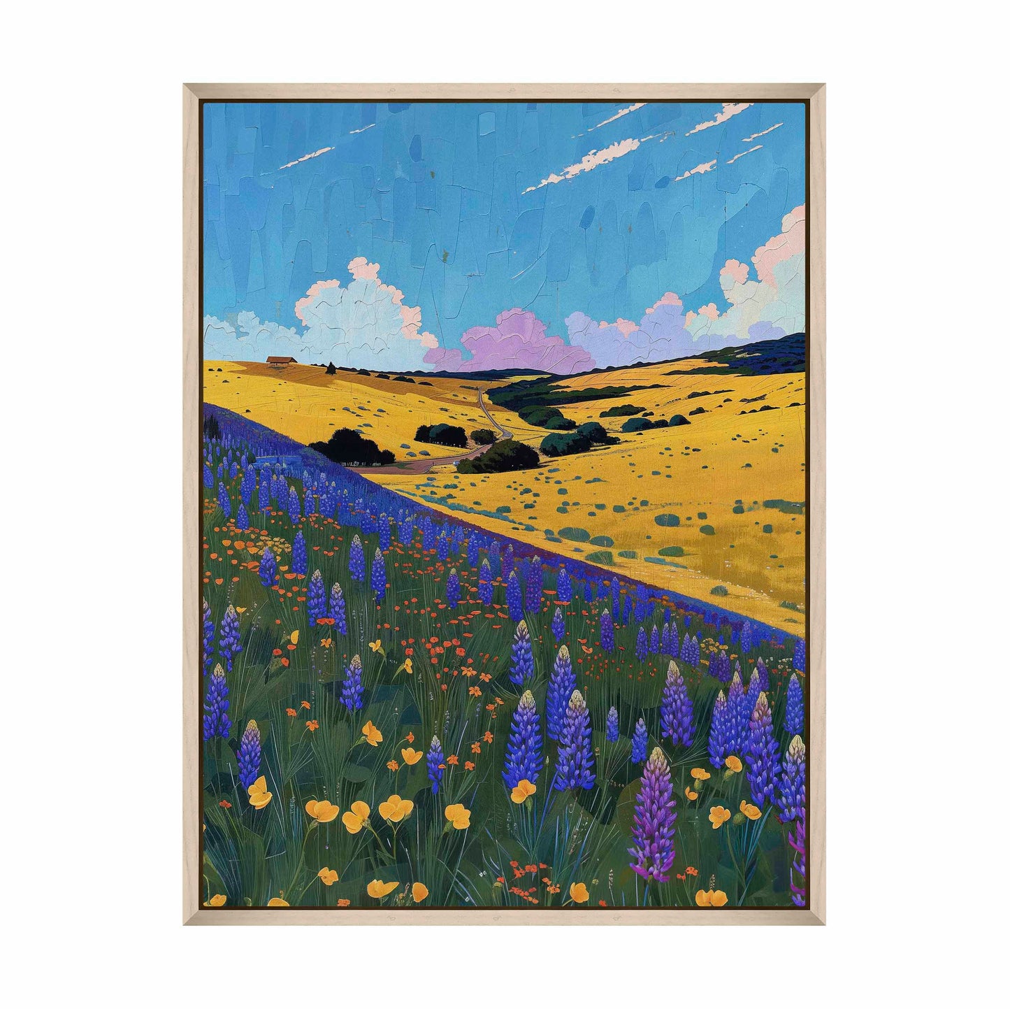 Bluebonnet Breeze II - Gallery Wrapped Canvas