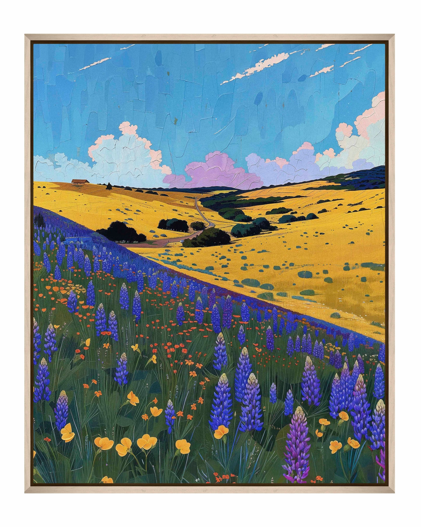 Bluebonnet Breeze II - Gallery Wrapped Canvas