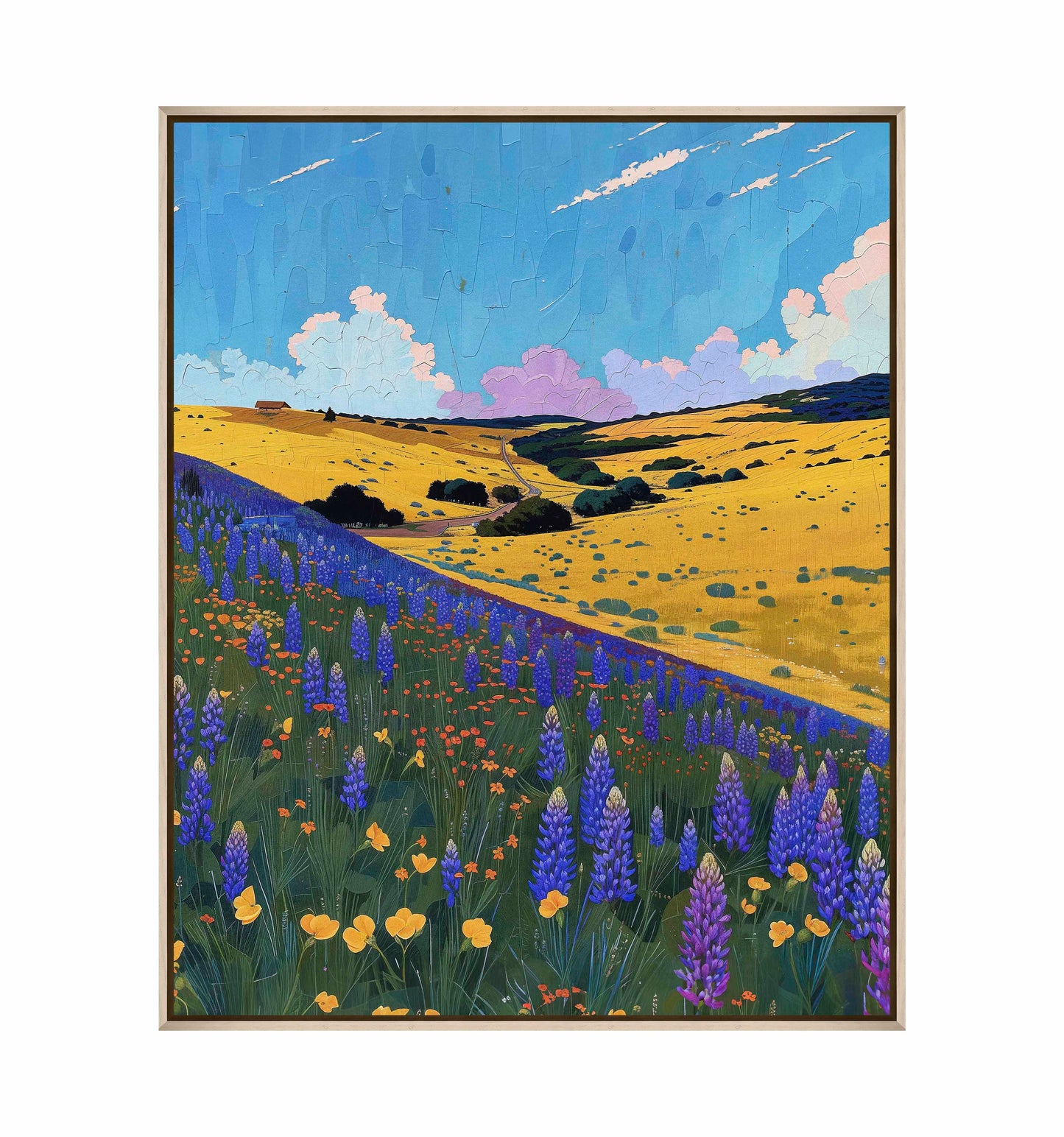 Bluebonnet Breeze II - Gallery Wrapped Canvas