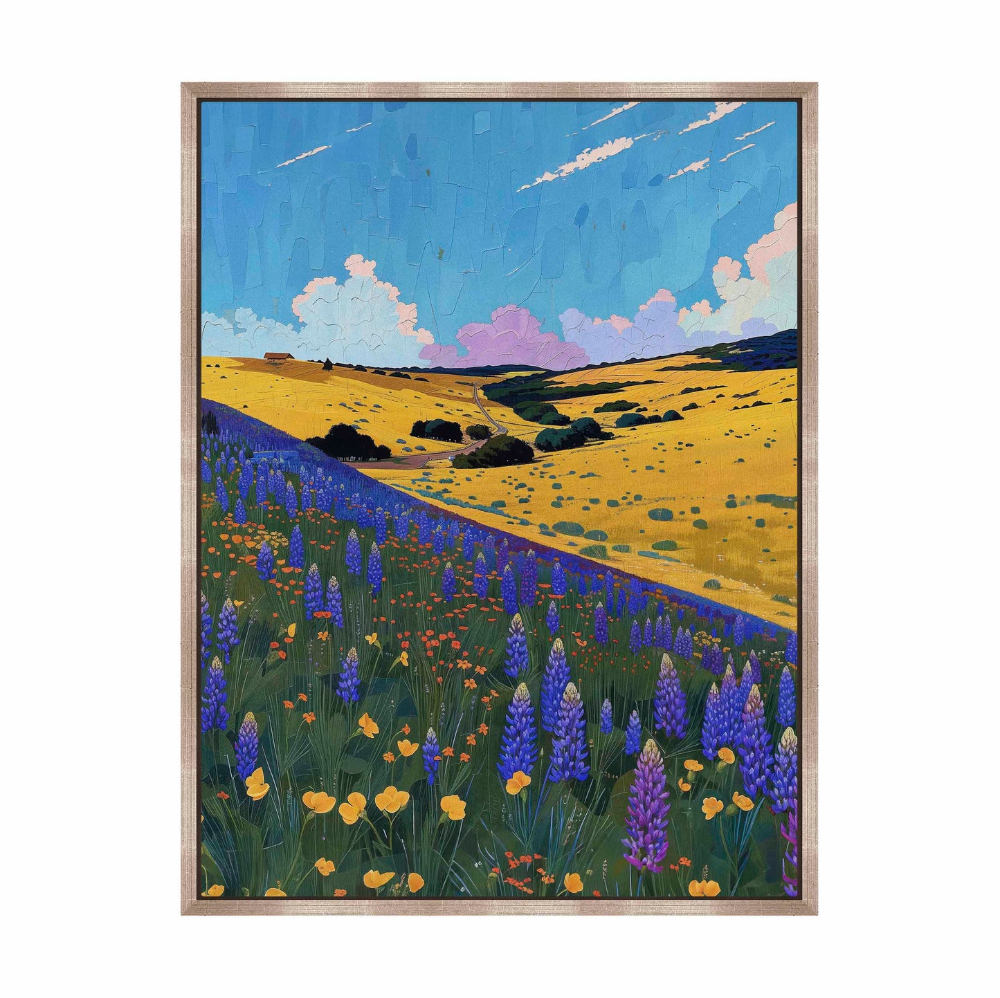Bluebonnet Breeze II - Gallery Wrapped Canvas