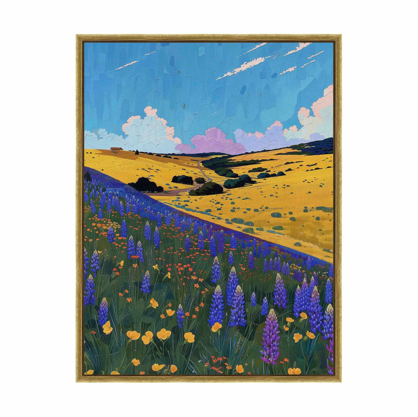 Bluebonnet Breeze II - Gallery Wrapped Canvas