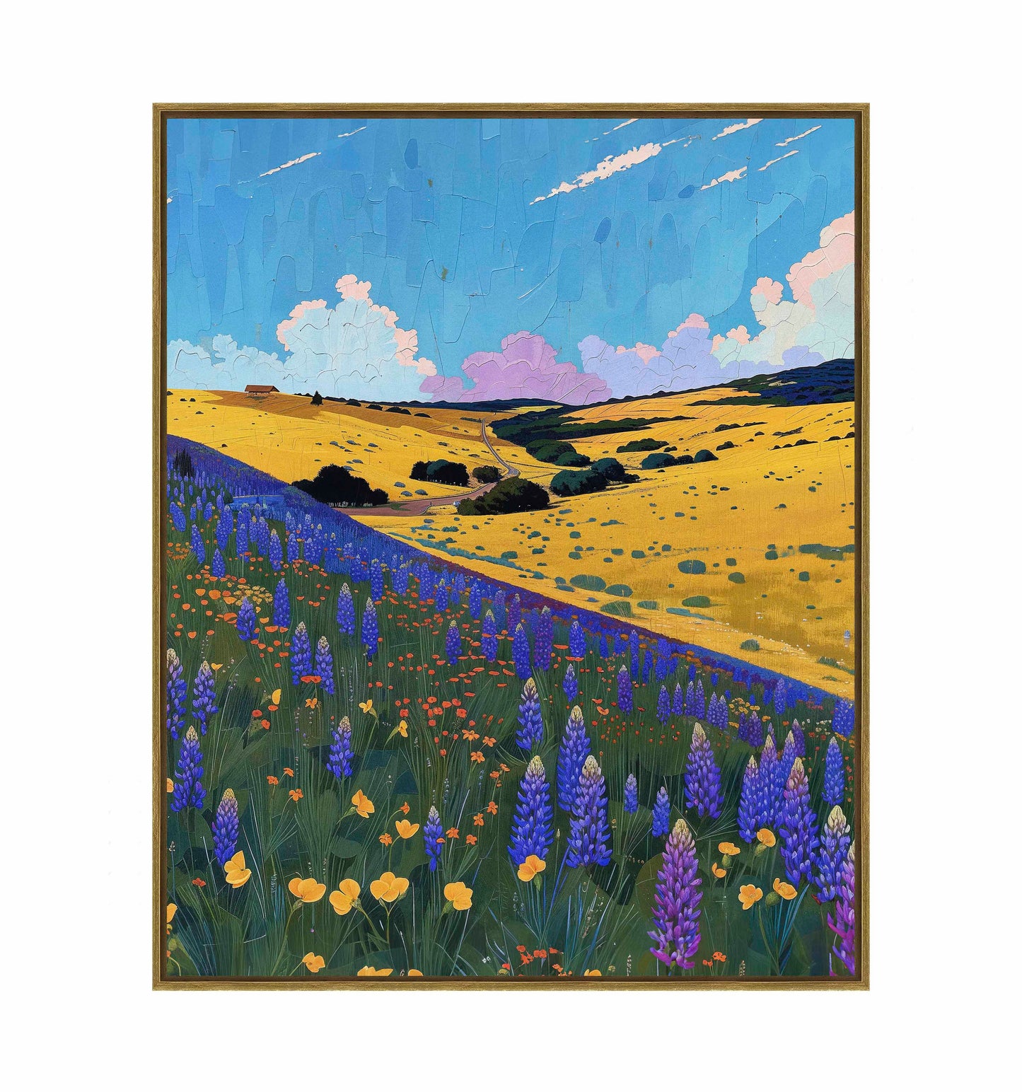 Bluebonnet Breeze II - Gallery Wrapped Canvas