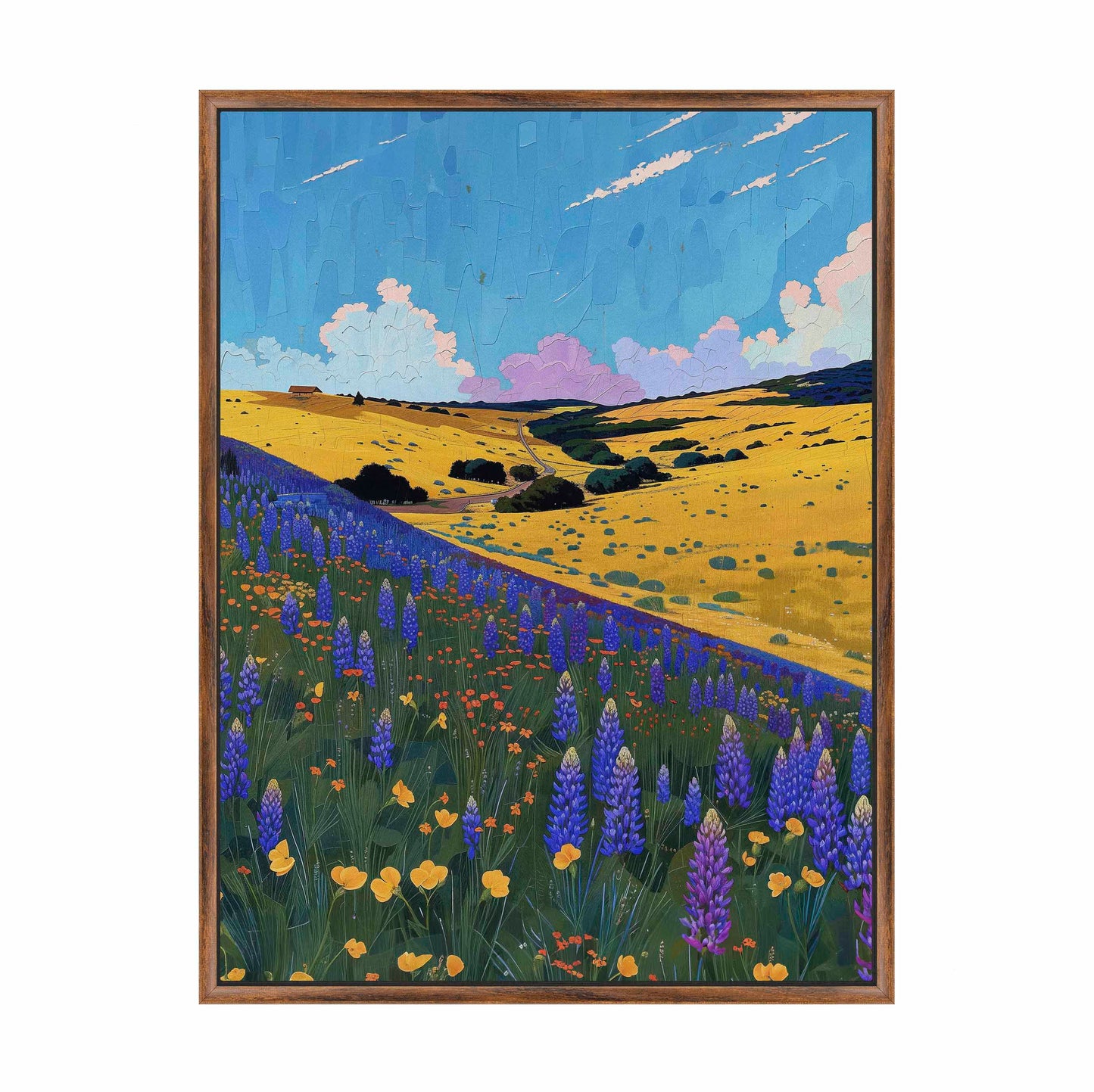 Bluebonnet Breeze II - Gallery Wrapped Canvas