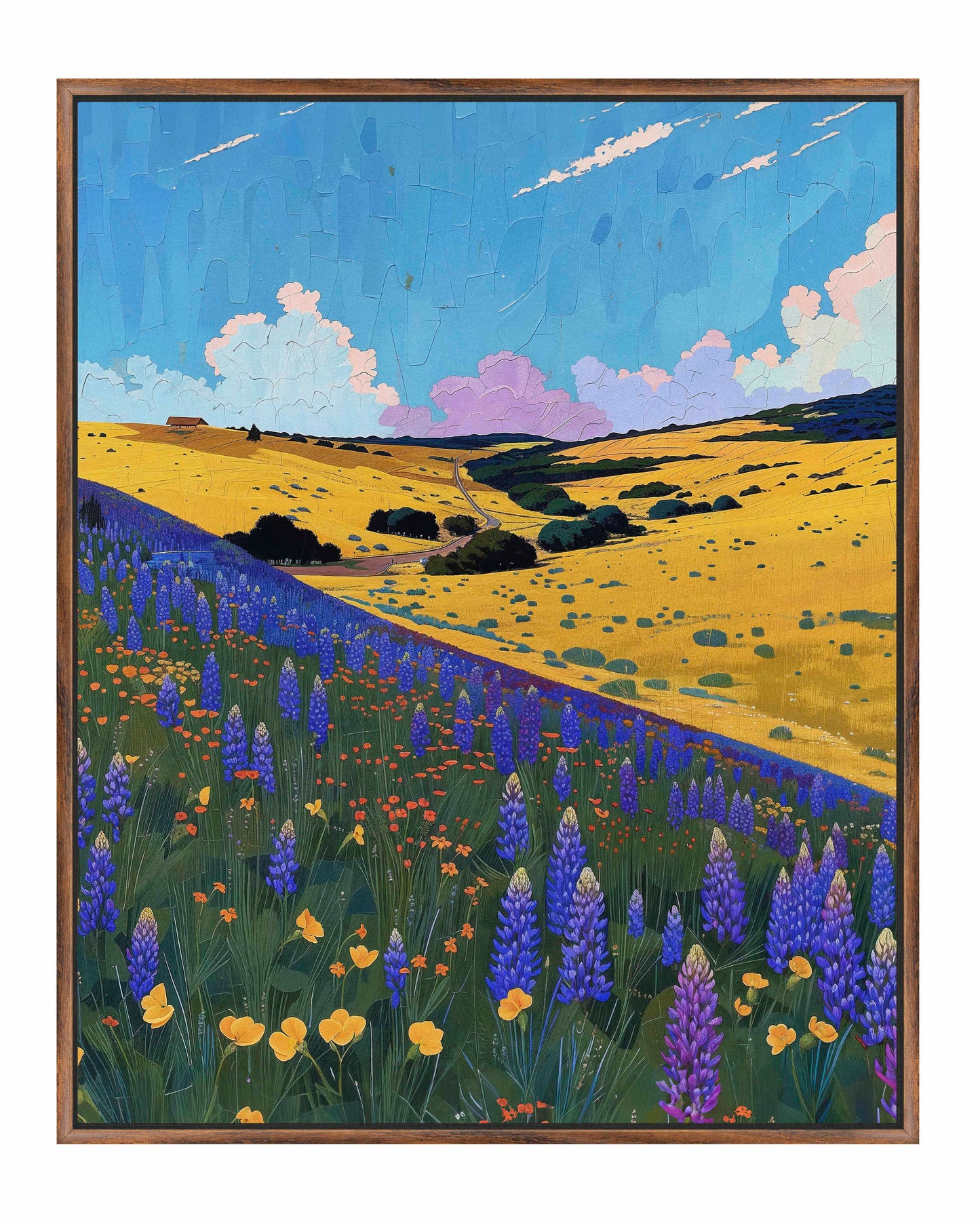 Bluebonnet Breeze II - Gallery Wrapped Canvas