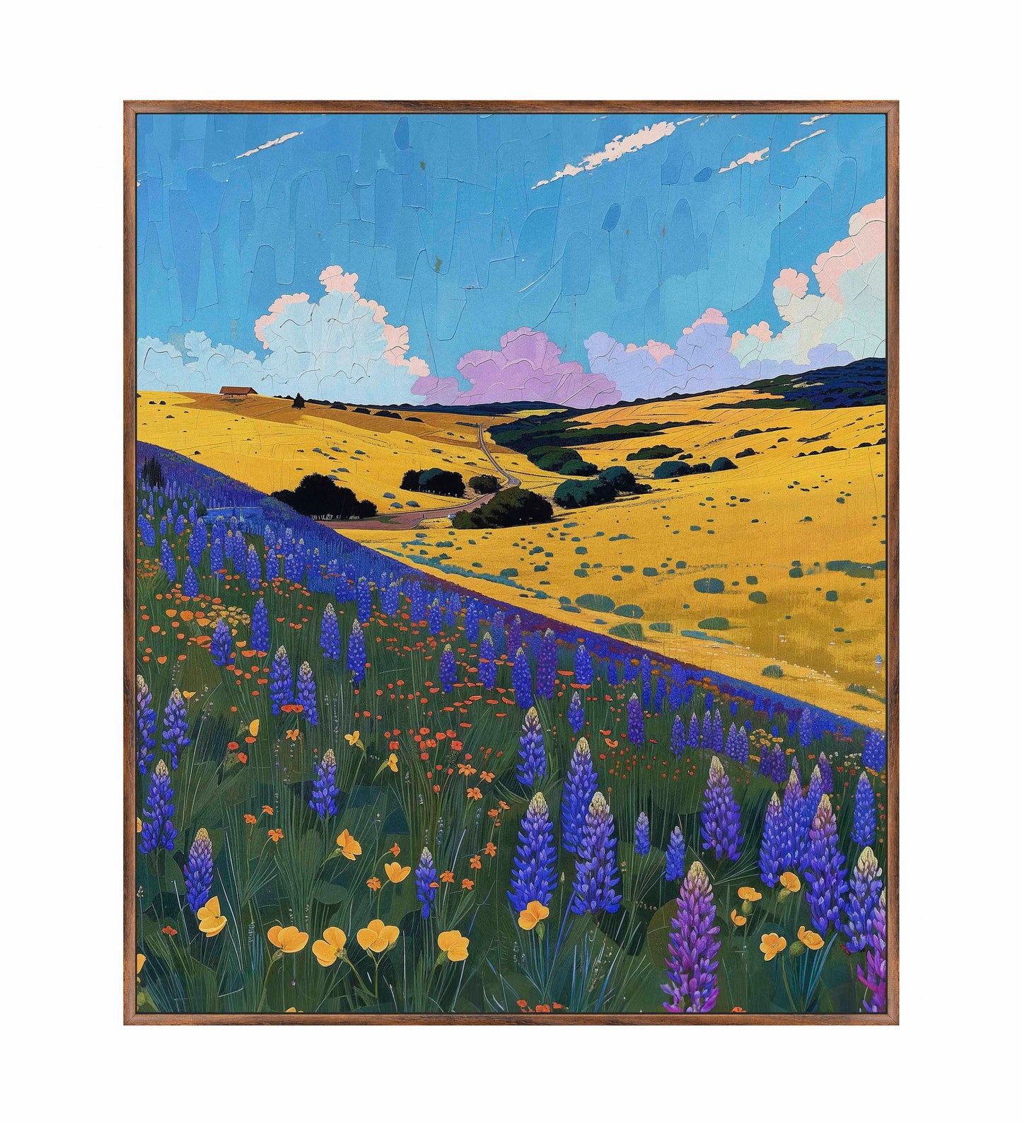 Bluebonnet Breeze II - Gallery Wrapped Canvas