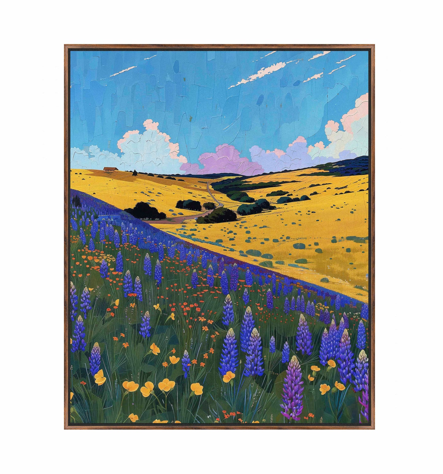 Bluebonnet Breeze II - Gallery Wrapped Canvas