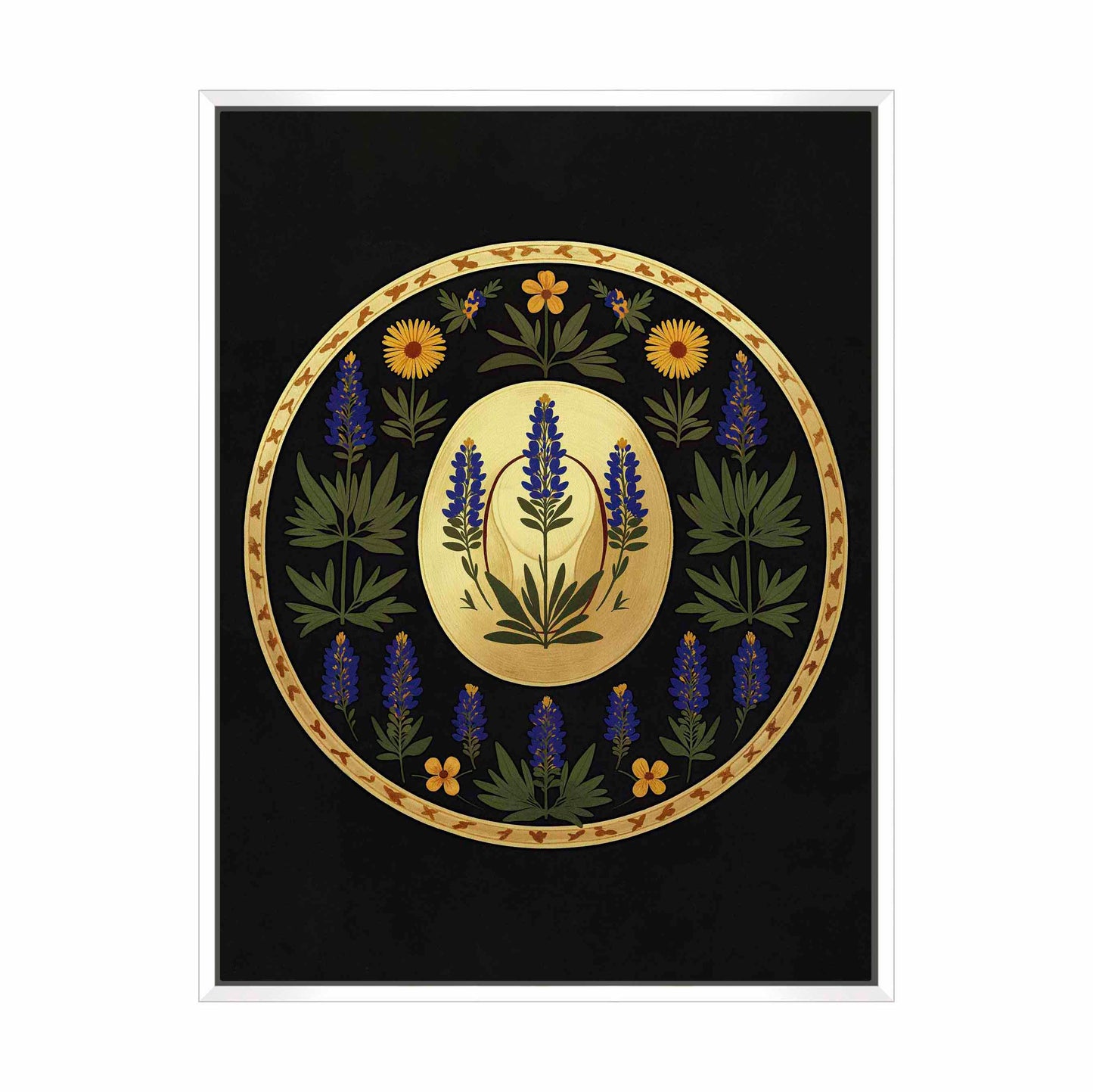 Bluebonnet Brimmer - Gallery Wrapped Canvas