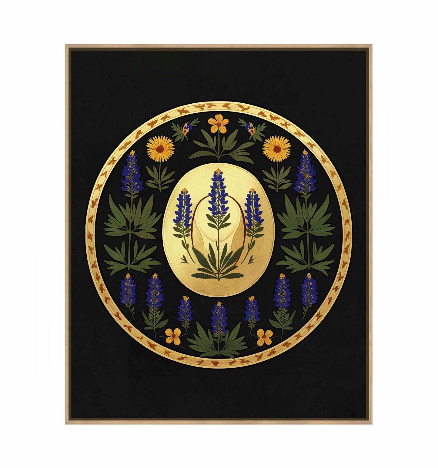 Bluebonnet Brimmer - Gallery Wrapped Canvas