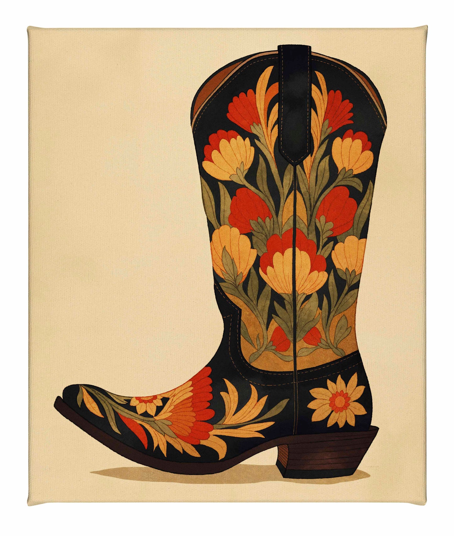 Honky Tonk Heels - Gallery Wrapped Canvas