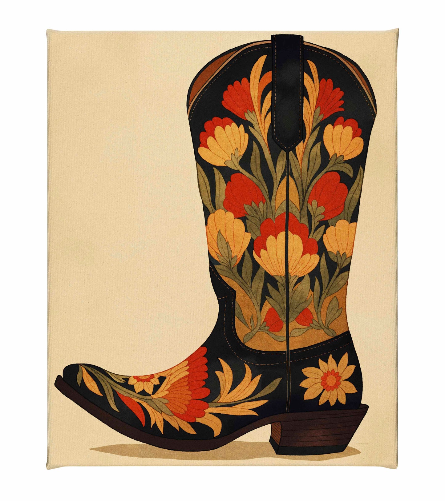 Honky Tonk Heels - Gallery Wrapped Canvas