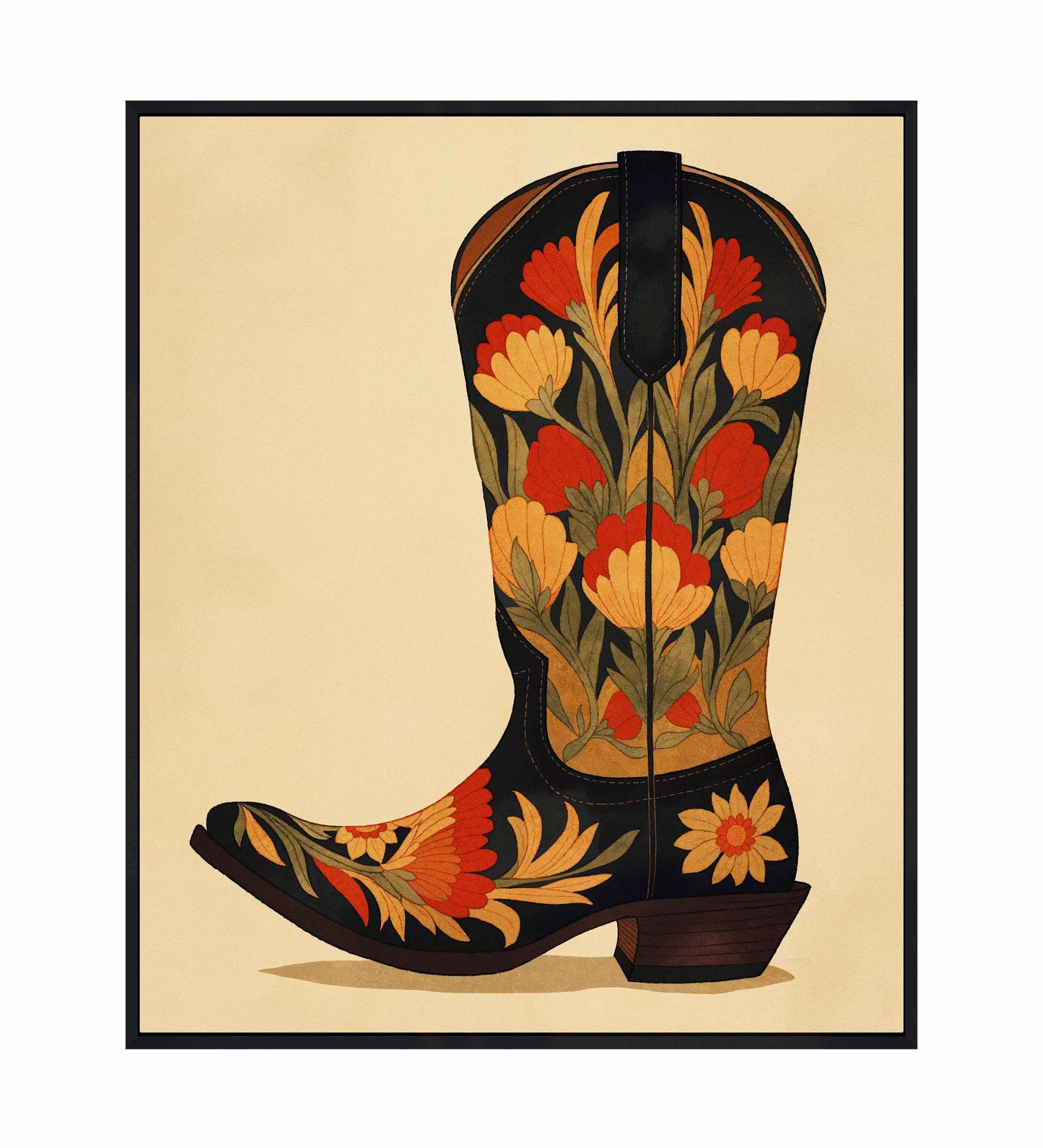 Honky Tonk Heels - Gallery Wrapped Canvas