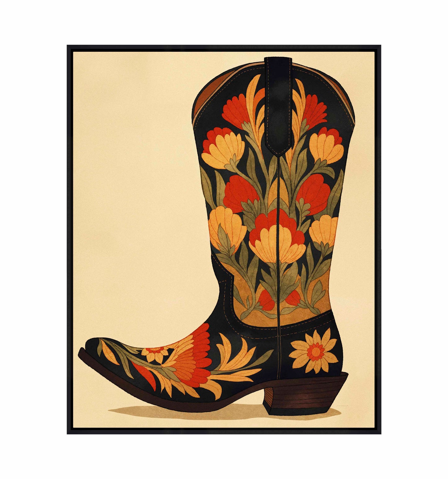 Honky Tonk Heels - Gallery Wrapped Canvas