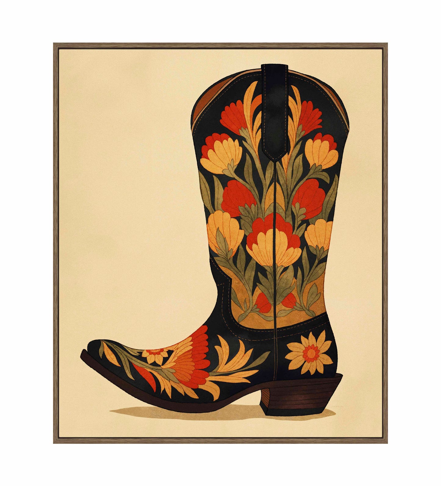 Honky Tonk Heels - Gallery Wrapped Canvas