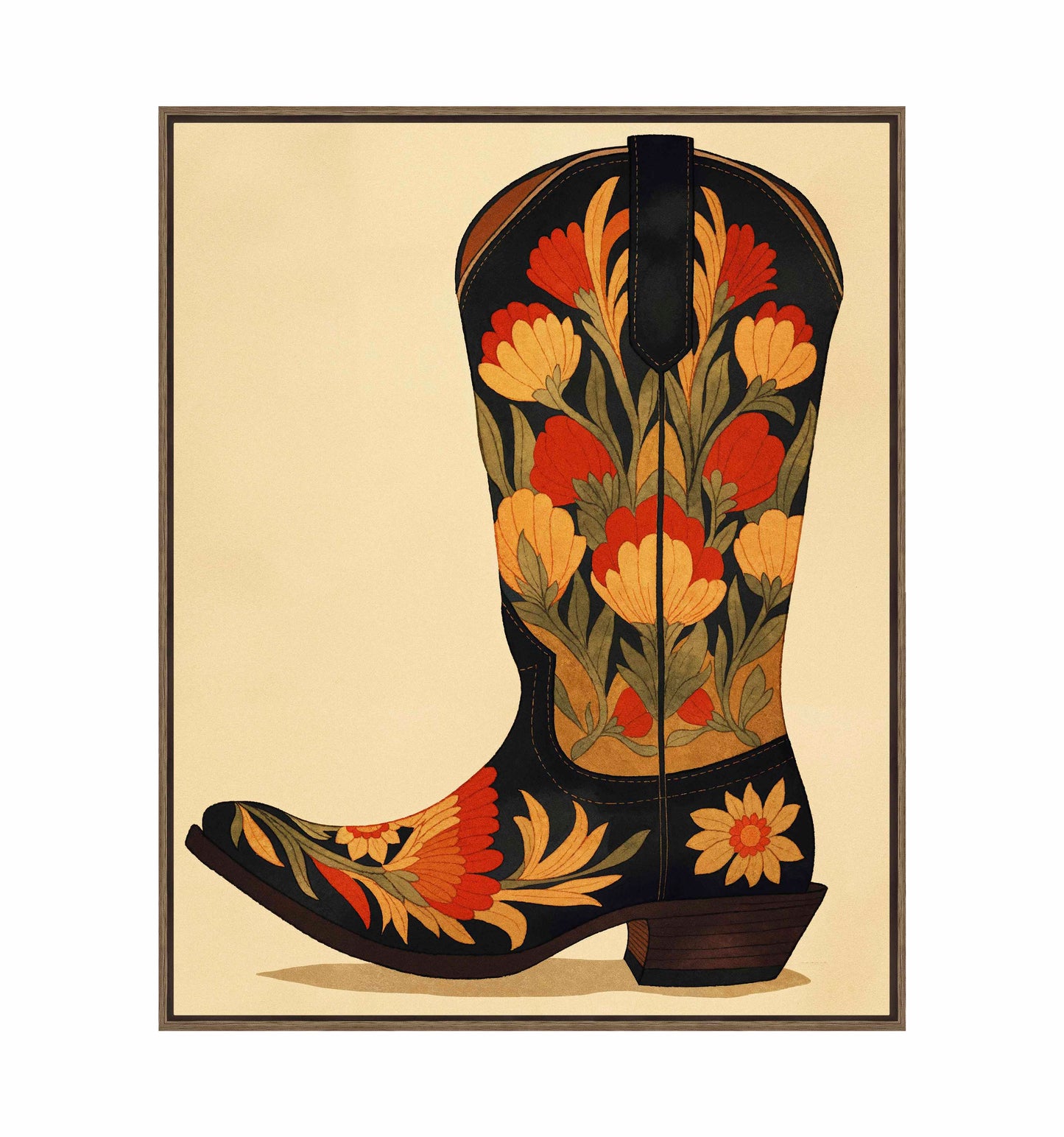 Honky Tonk Heels - Gallery Wrapped Canvas