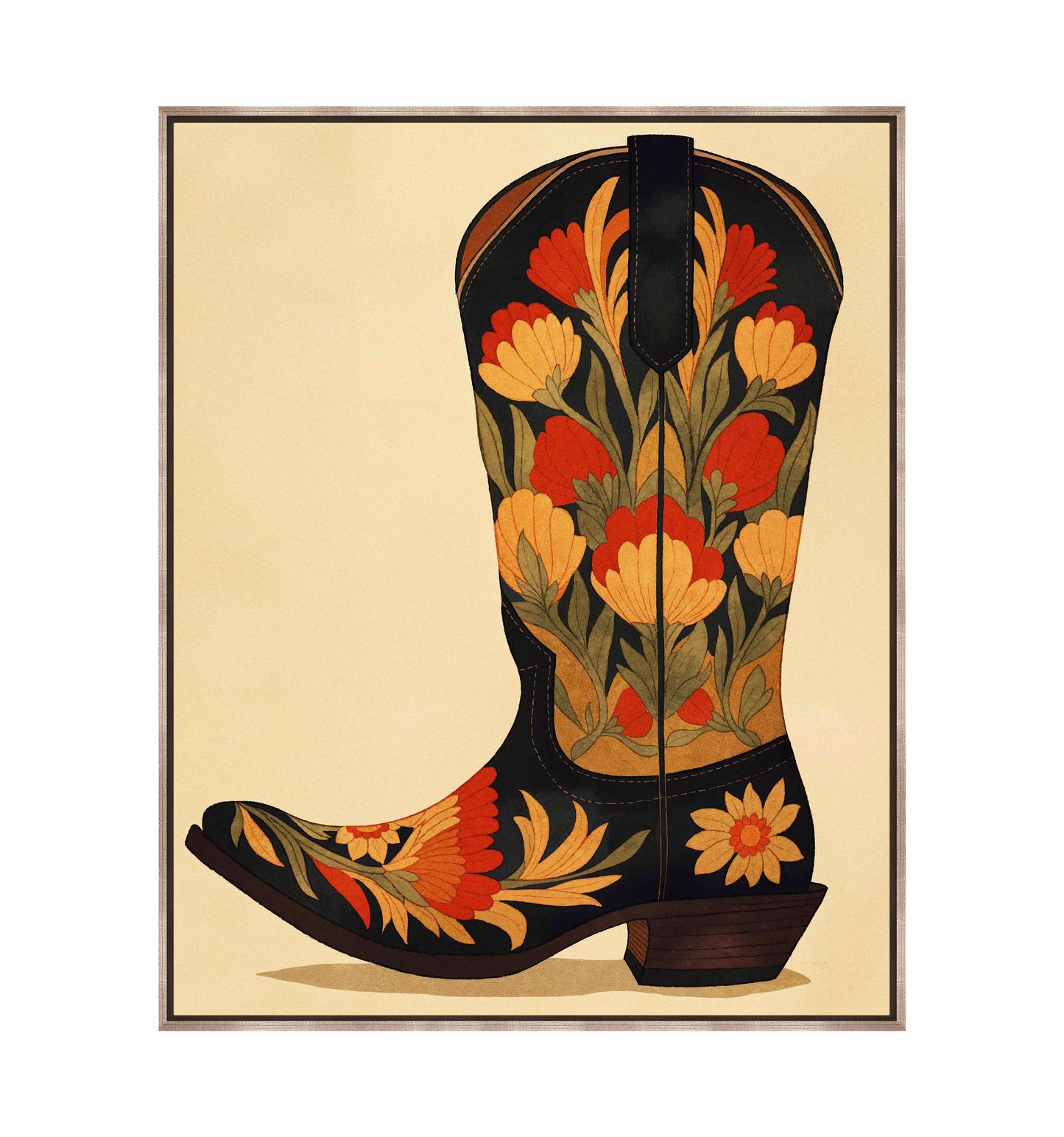 Honky Tonk Heels - Gallery Wrapped Canvas