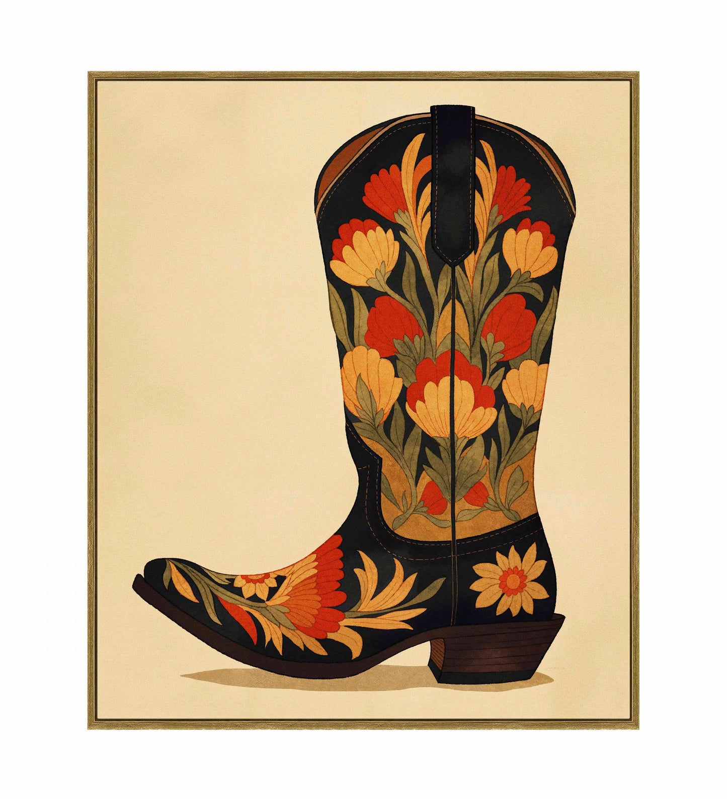 Honky Tonk Heels - Gallery Wrapped Canvas