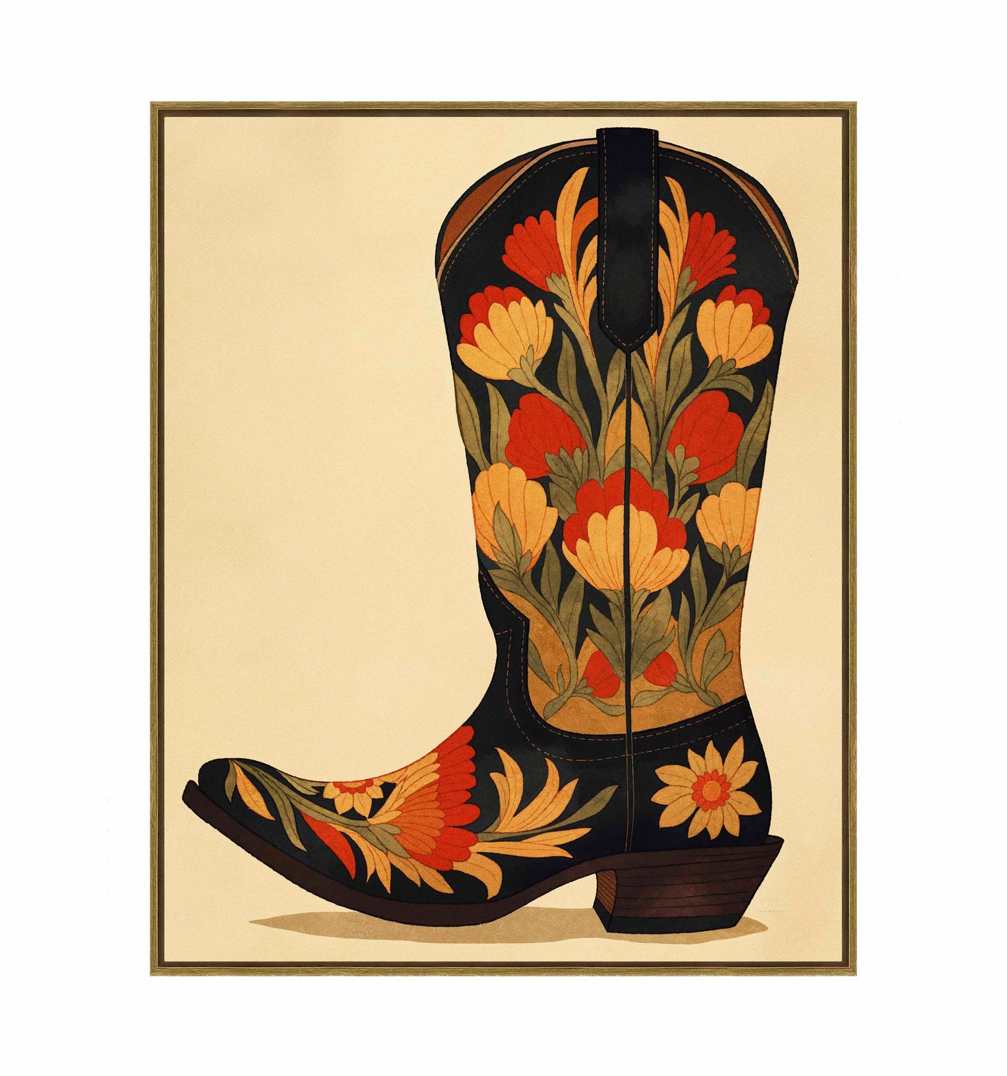 Honky Tonk Heels - Gallery Wrapped Canvas