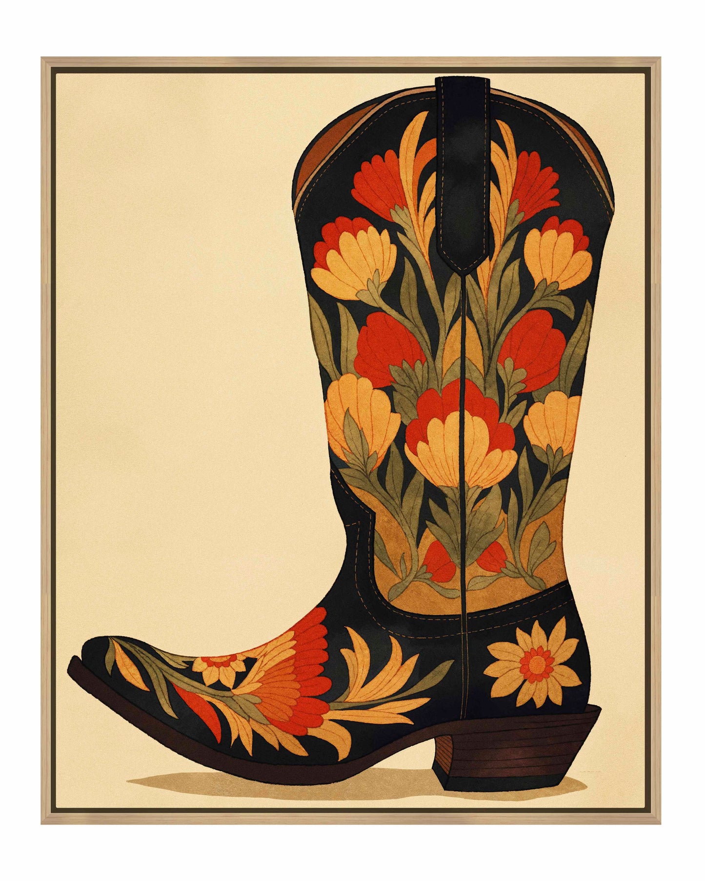 Honky Tonk Heels - Gallery Wrapped Canvas