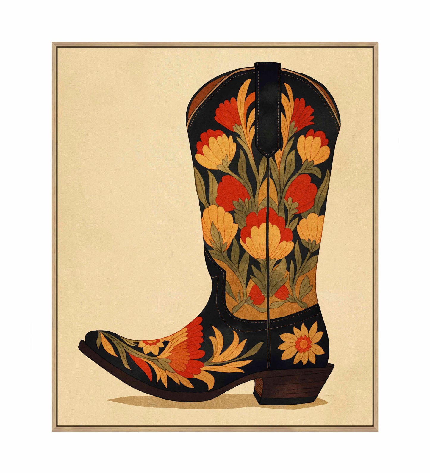 Honky Tonk Heels - Gallery Wrapped Canvas