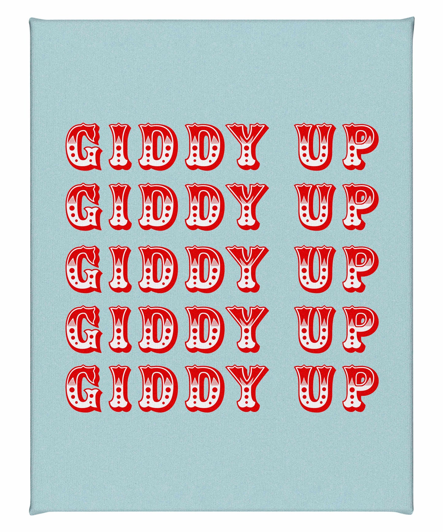 Giddy Up - Gallery Wrapped Canvas