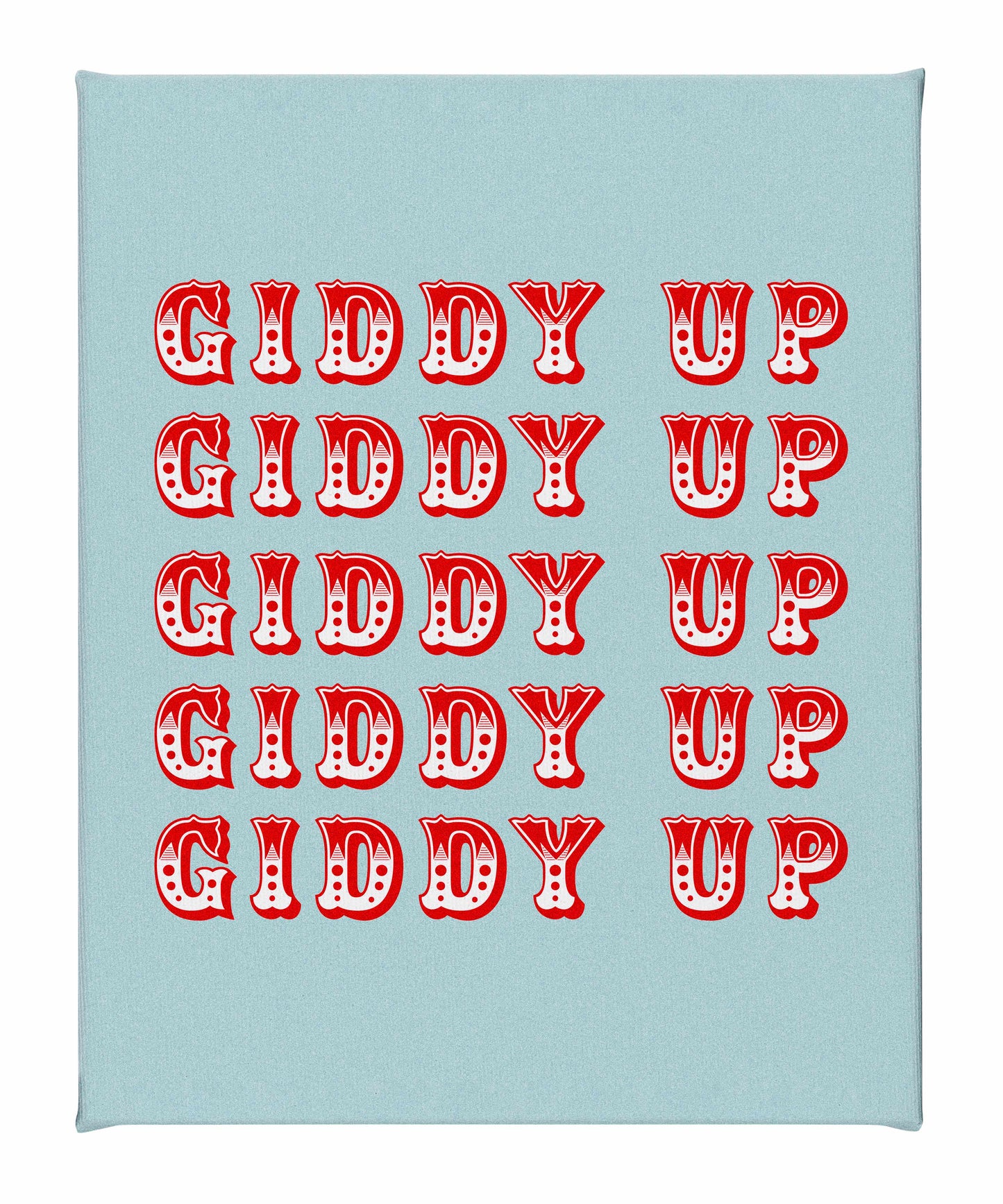 Giddy Up - Gallery Wrapped Canvas