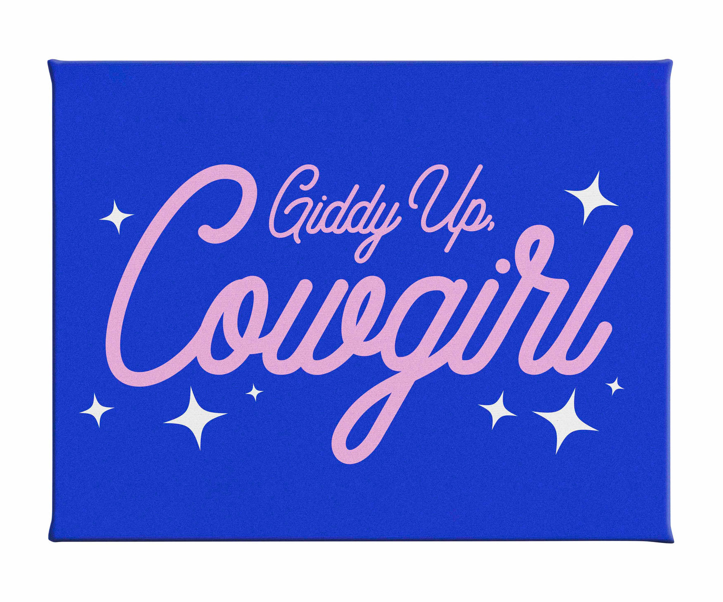 Giddy Up Cowgirl B - Gallery Wrapped Canvas