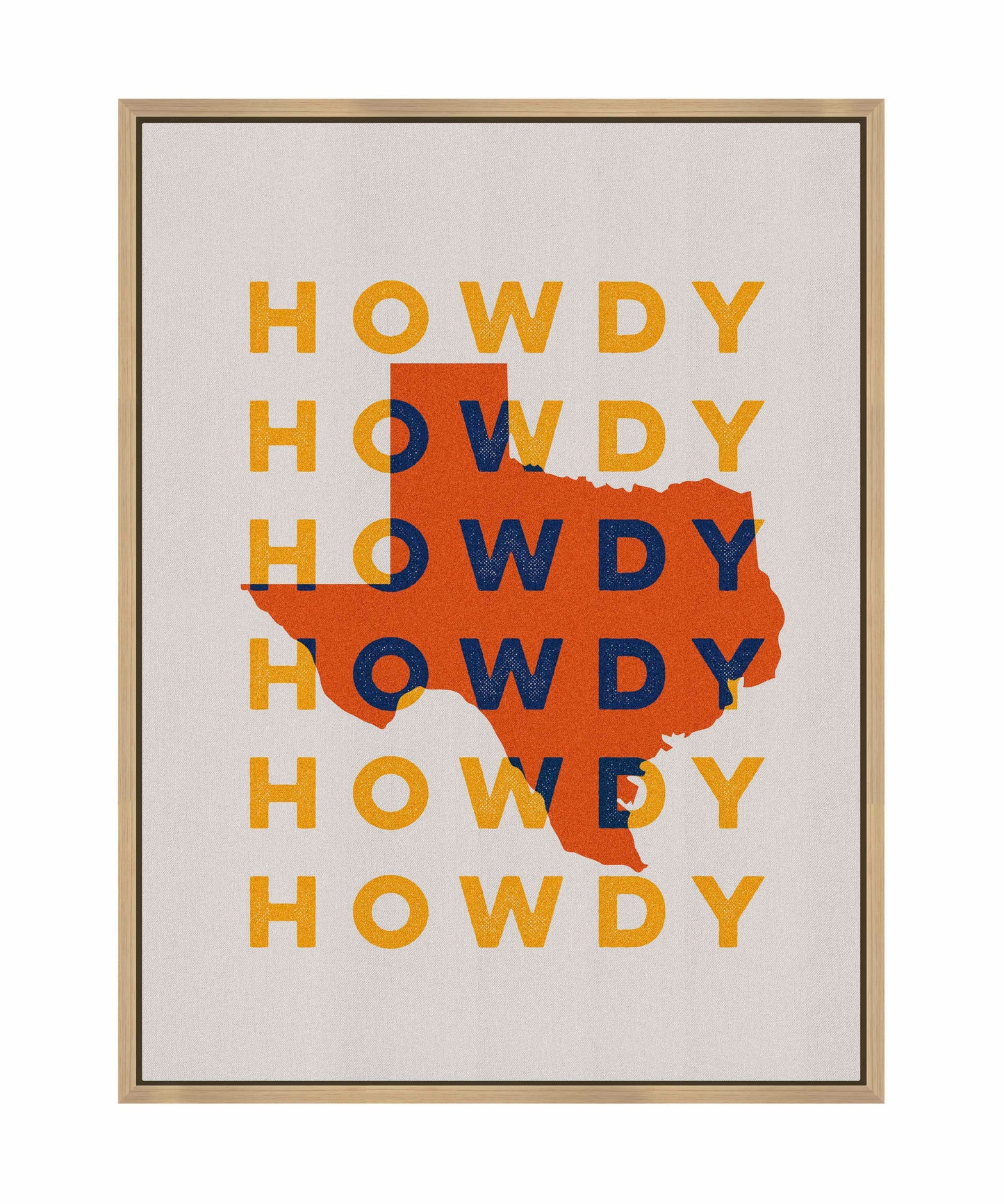 Texas Howdy B - Gallery Wrapped Canvas