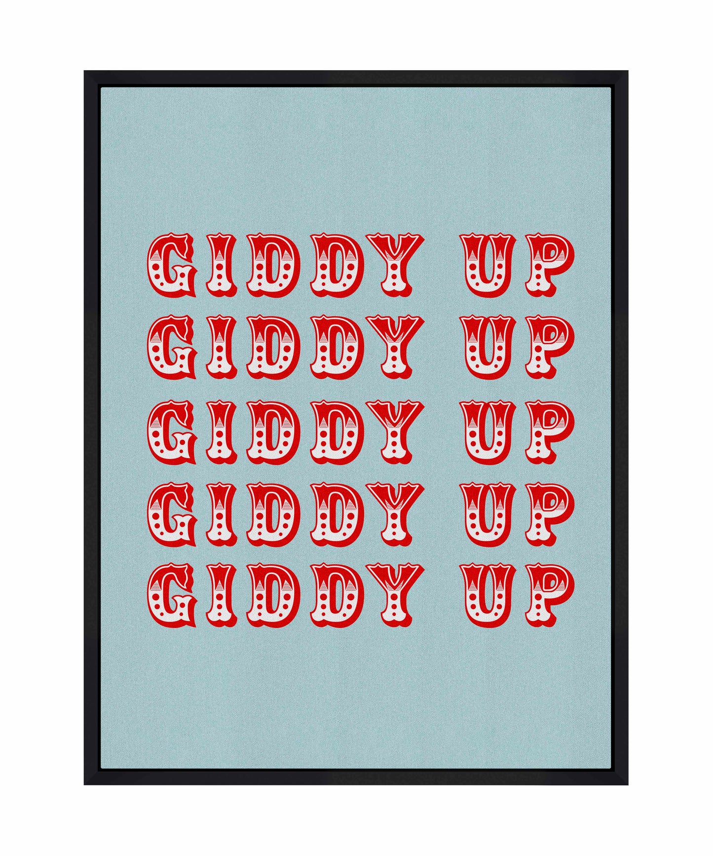 Giddy Up - Gallery Wrapped Canvas
