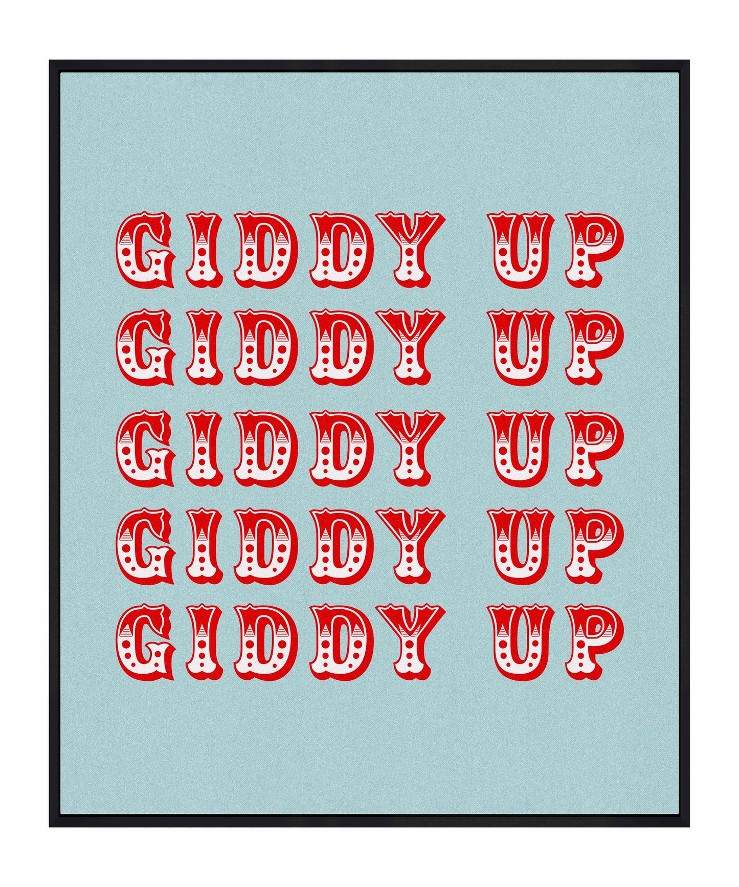Giddy Up - Gallery Wrapped Canvas