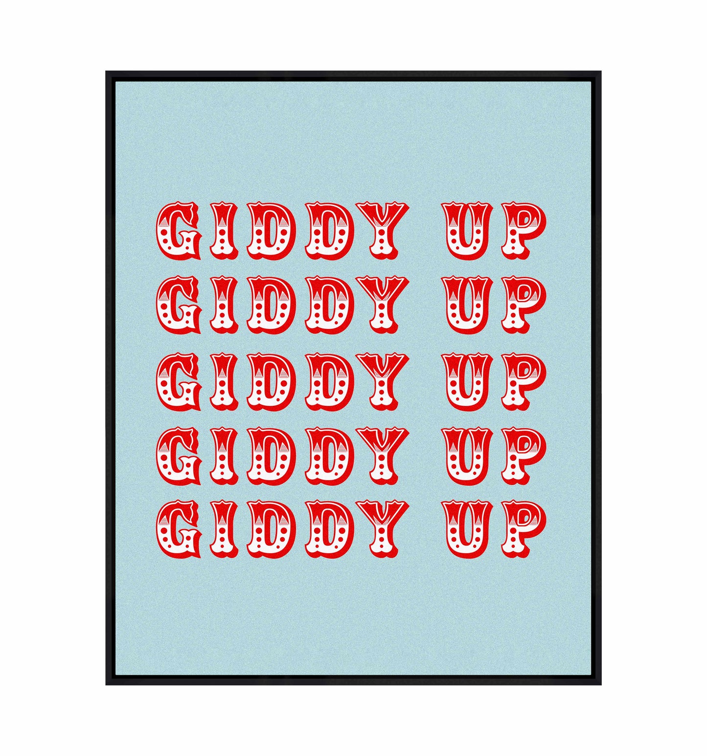 Giddy Up - Gallery Wrapped Canvas