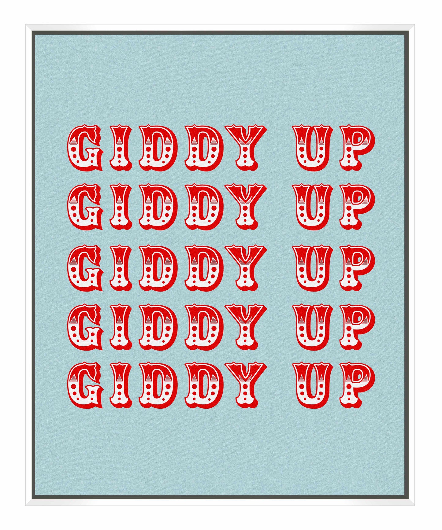 Giddy Up - Gallery Wrapped Canvas