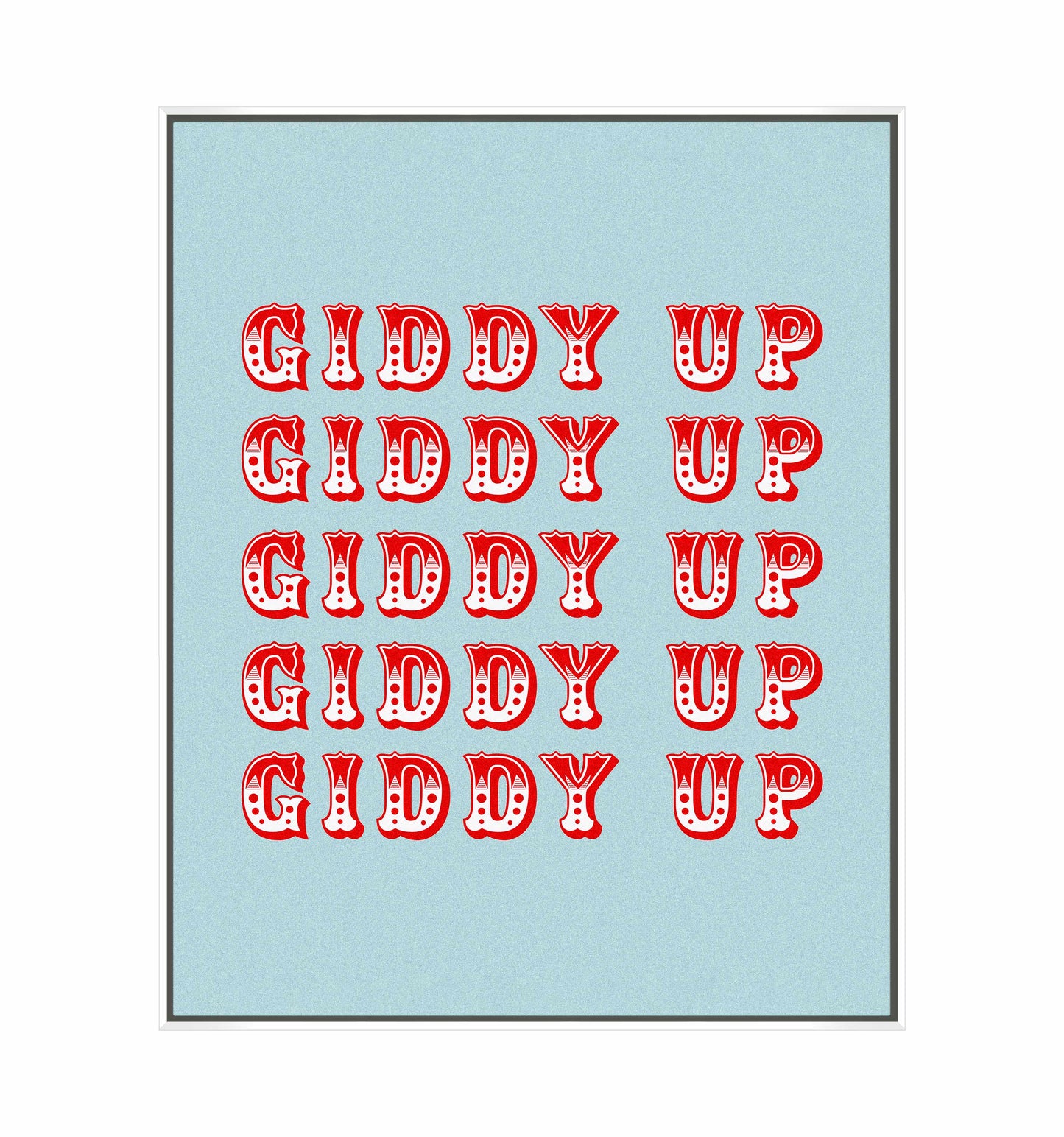 Giddy Up - Gallery Wrapped Canvas