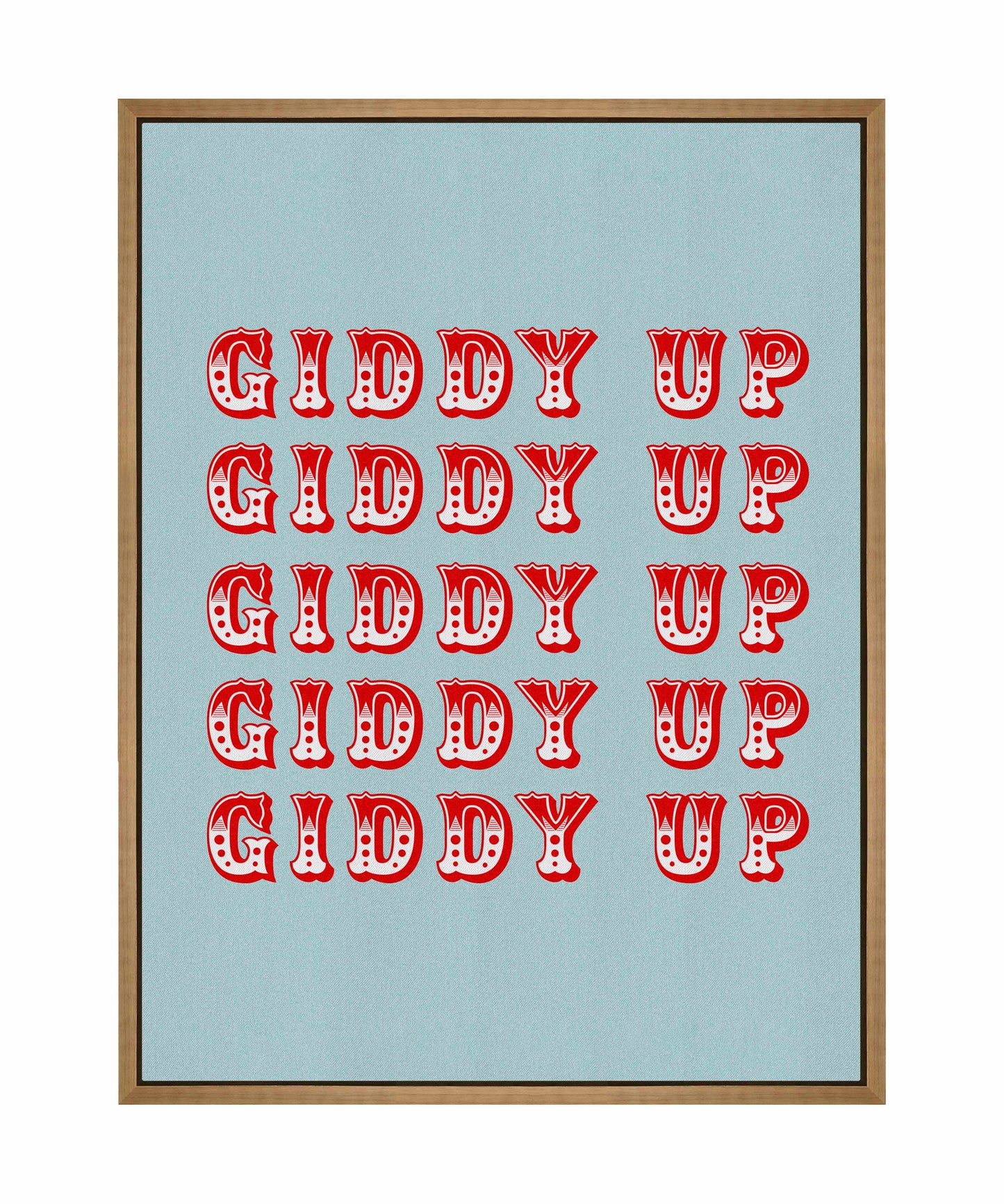 Giddy Up - Gallery Wrapped Canvas
