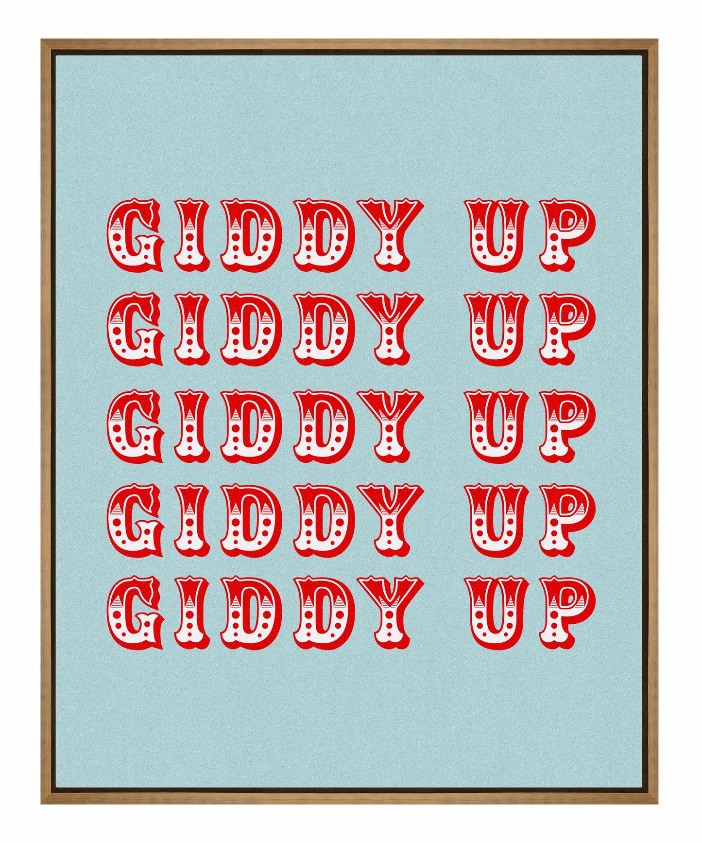 Giddy Up - Gallery Wrapped Canvas