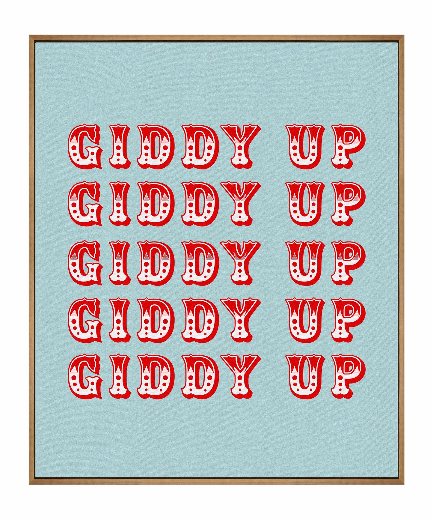 Giddy Up - Gallery Wrapped Canvas