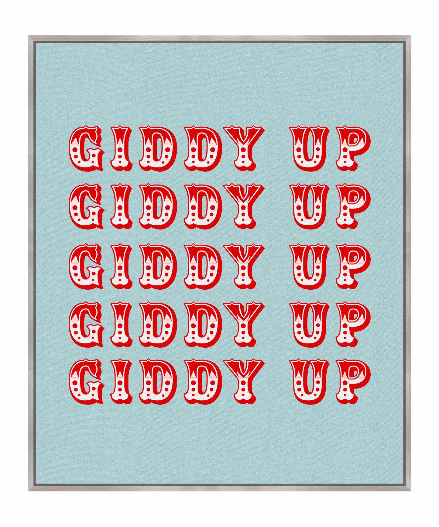 Giddy Up - Gallery Wrapped Canvas