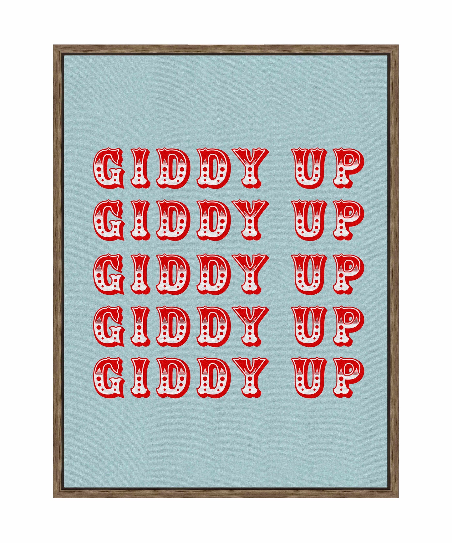 Giddy Up - Gallery Wrapped Canvas
