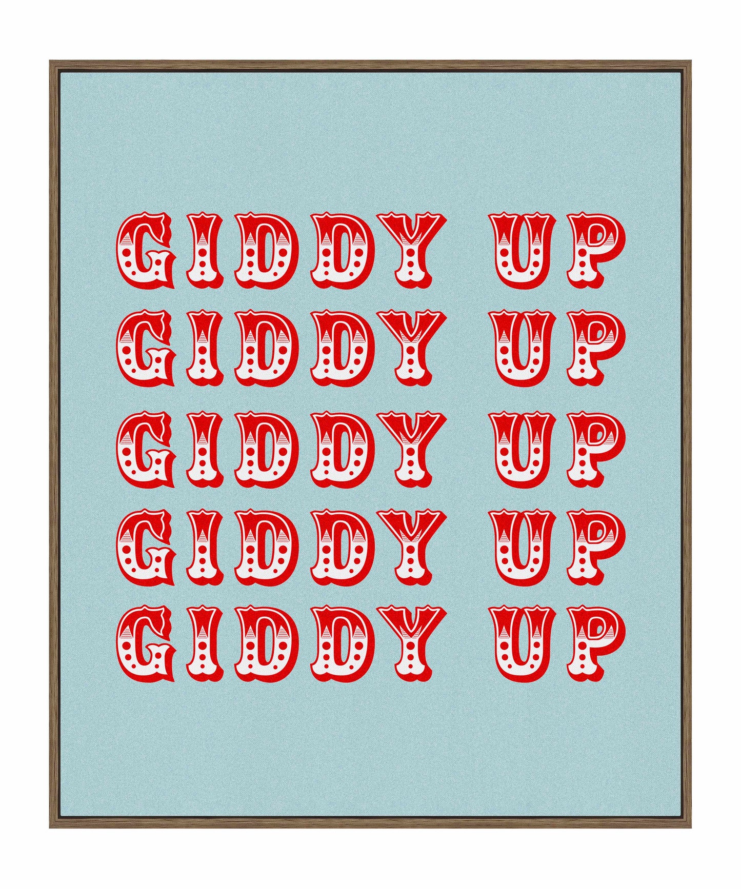 Giddy Up - Gallery Wrapped Canvas